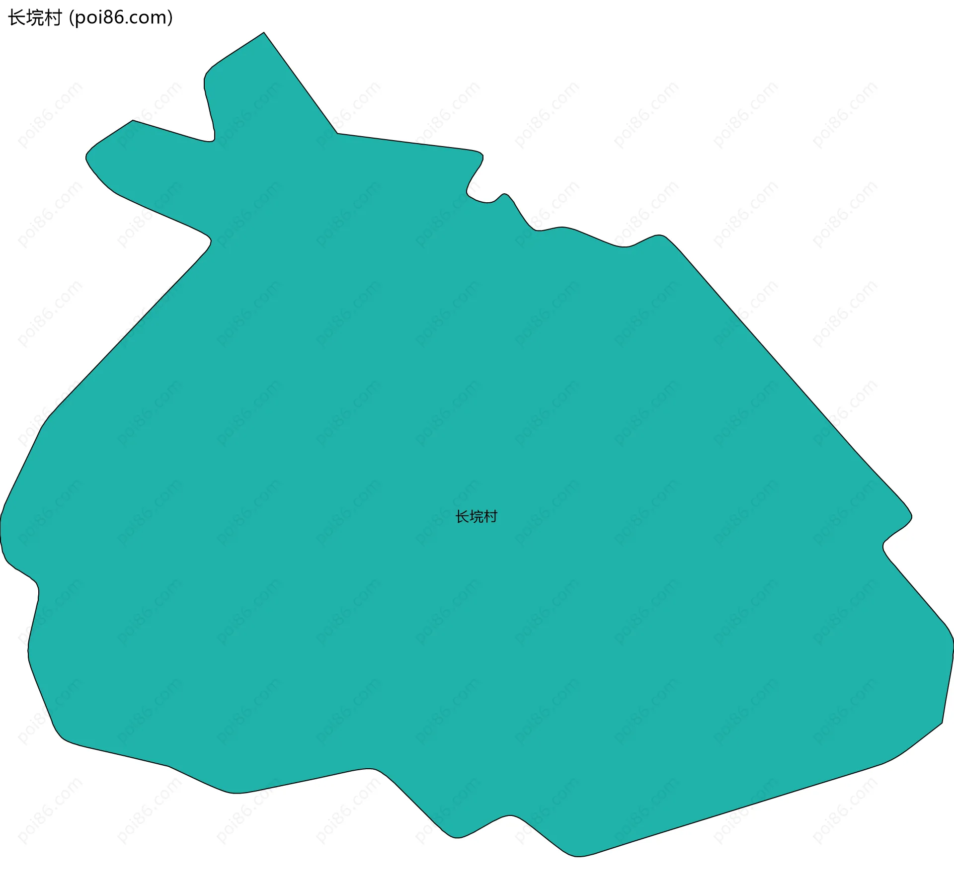 长垸村边界地图