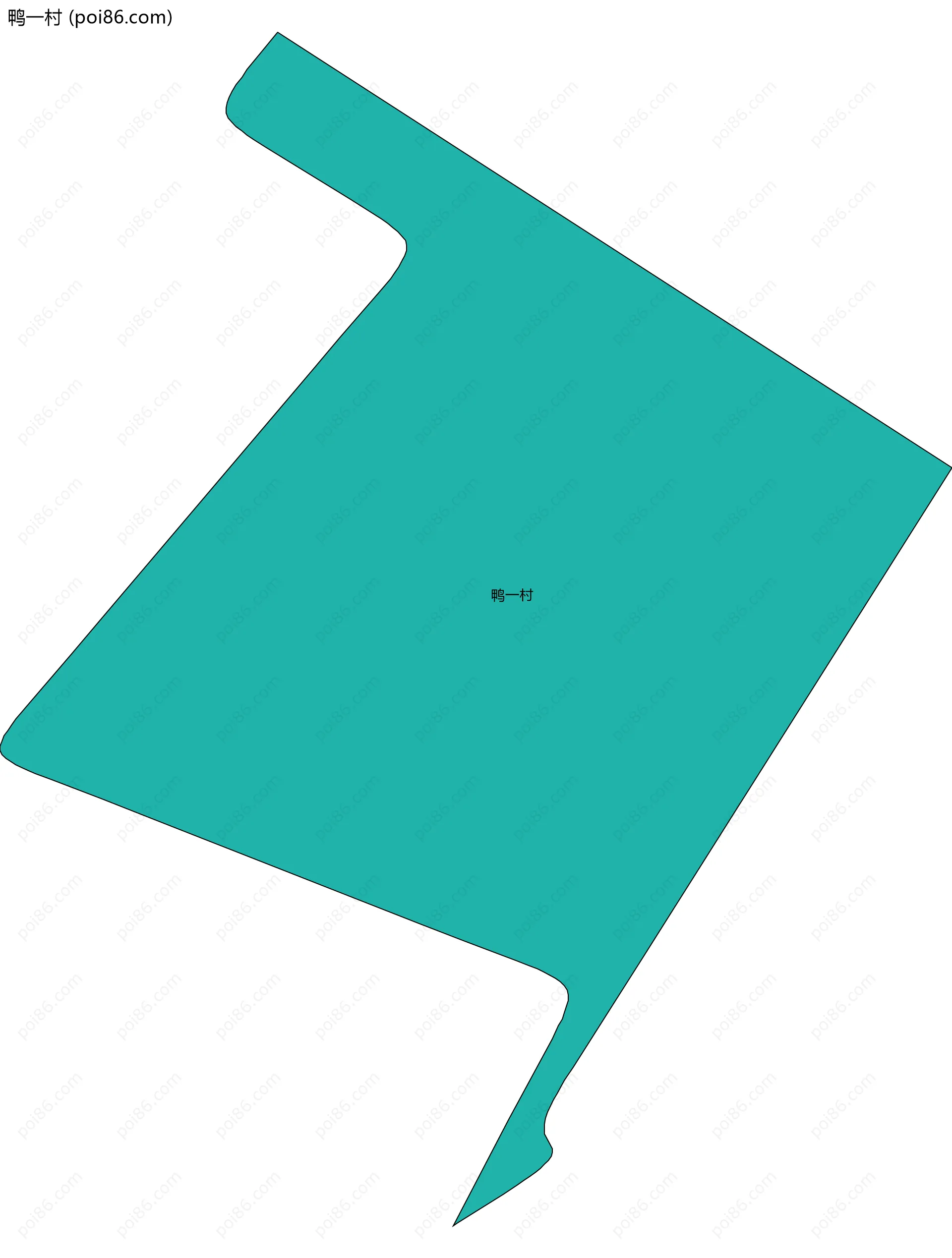 鸭一村边界地图