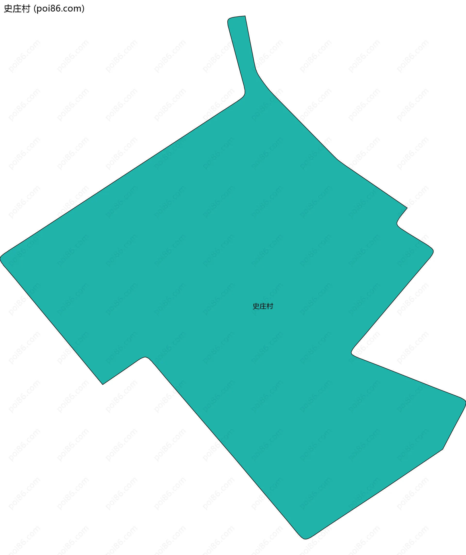 史庄村边界地图