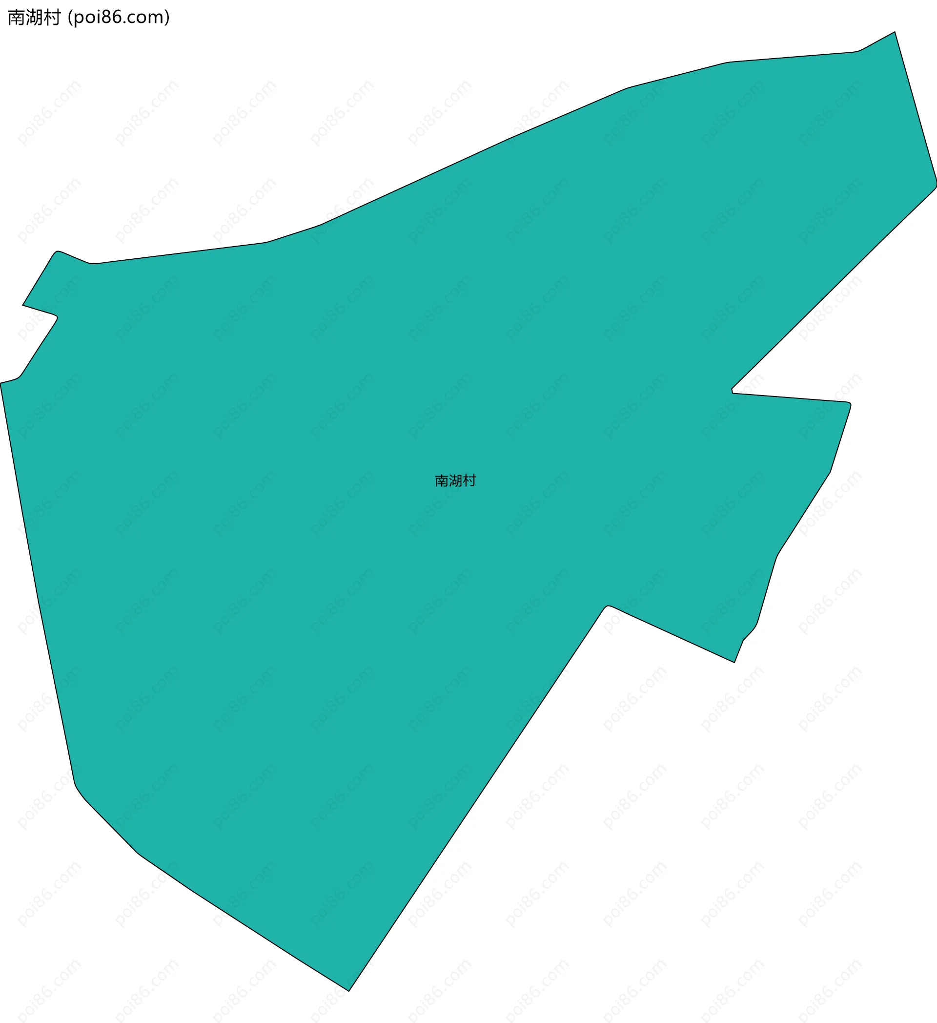 南湖村边界地图