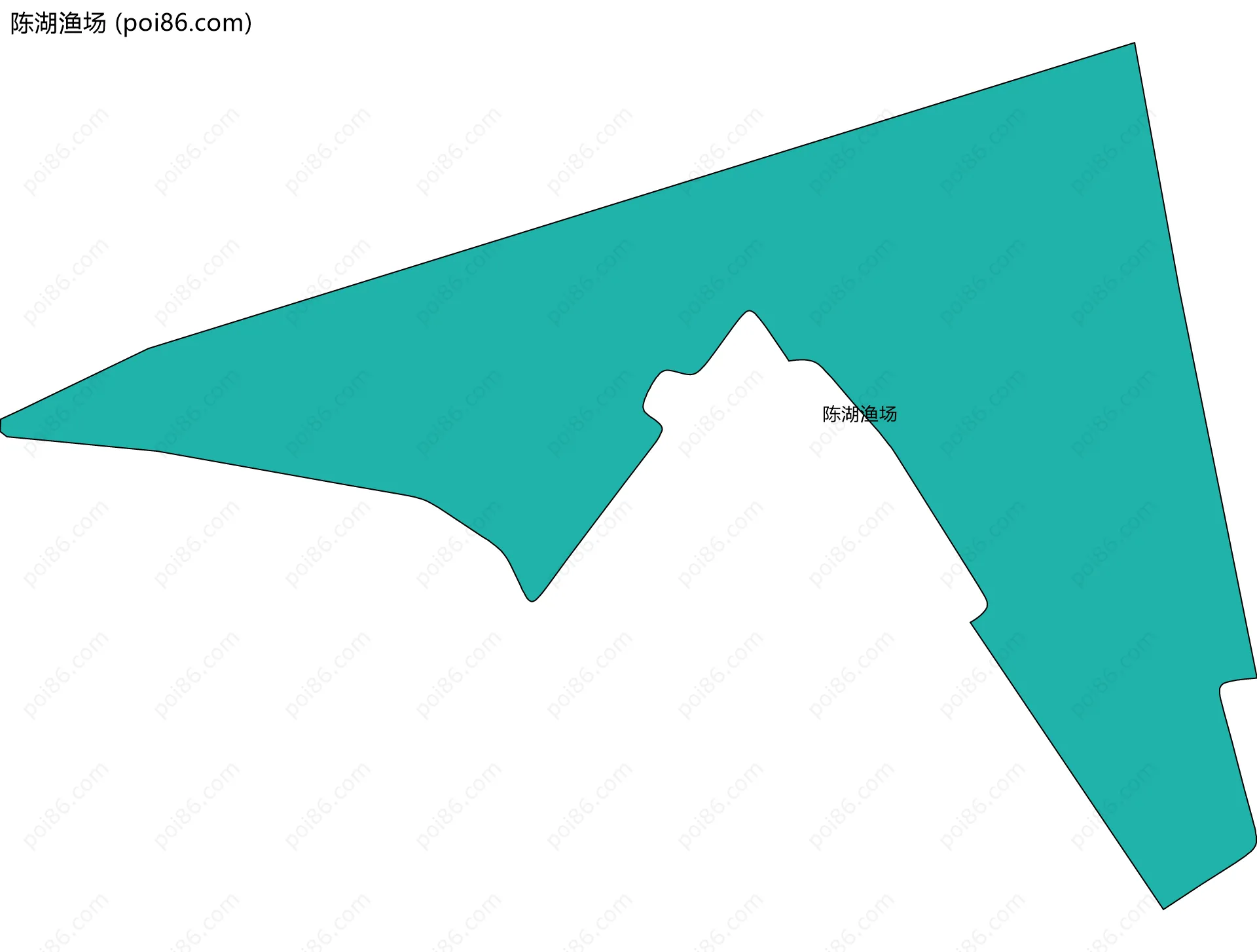 陈湖渔场边界地图