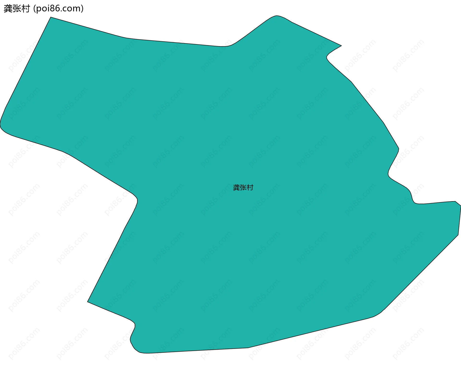 龚张村边界地图