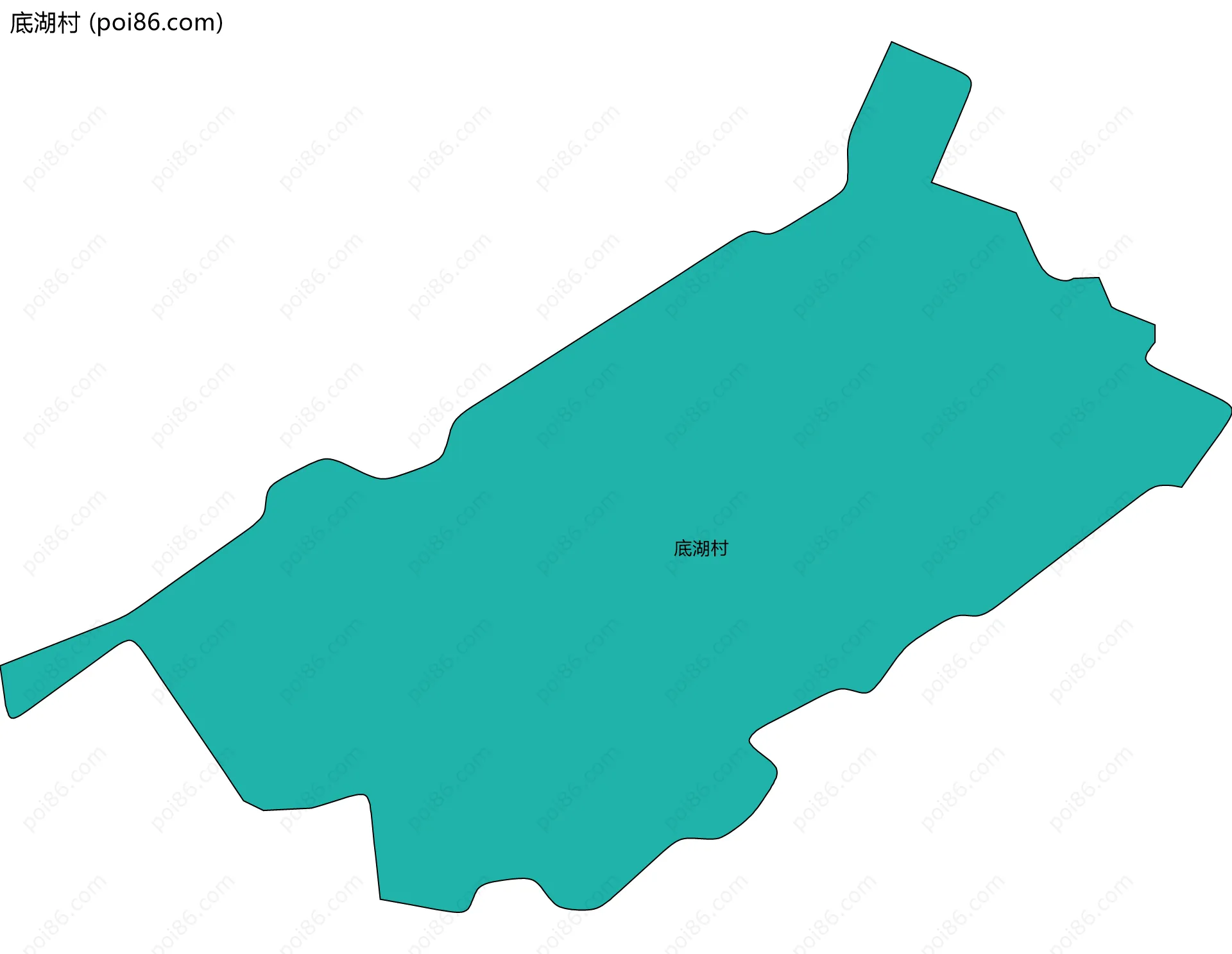 底湖村边界地图