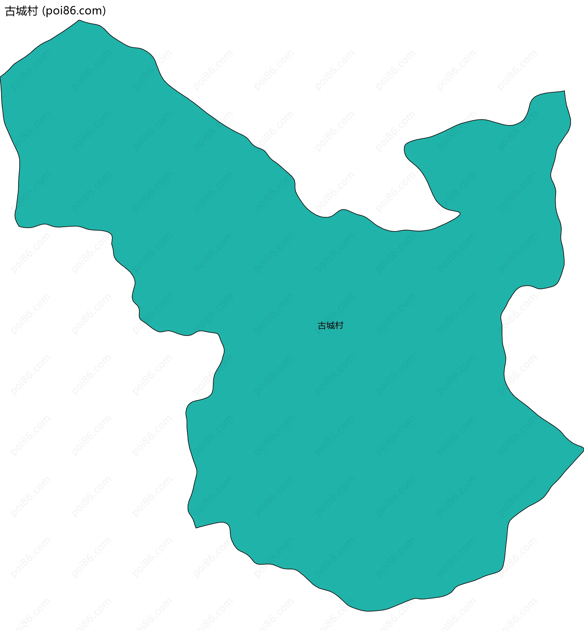 古城村边界地图