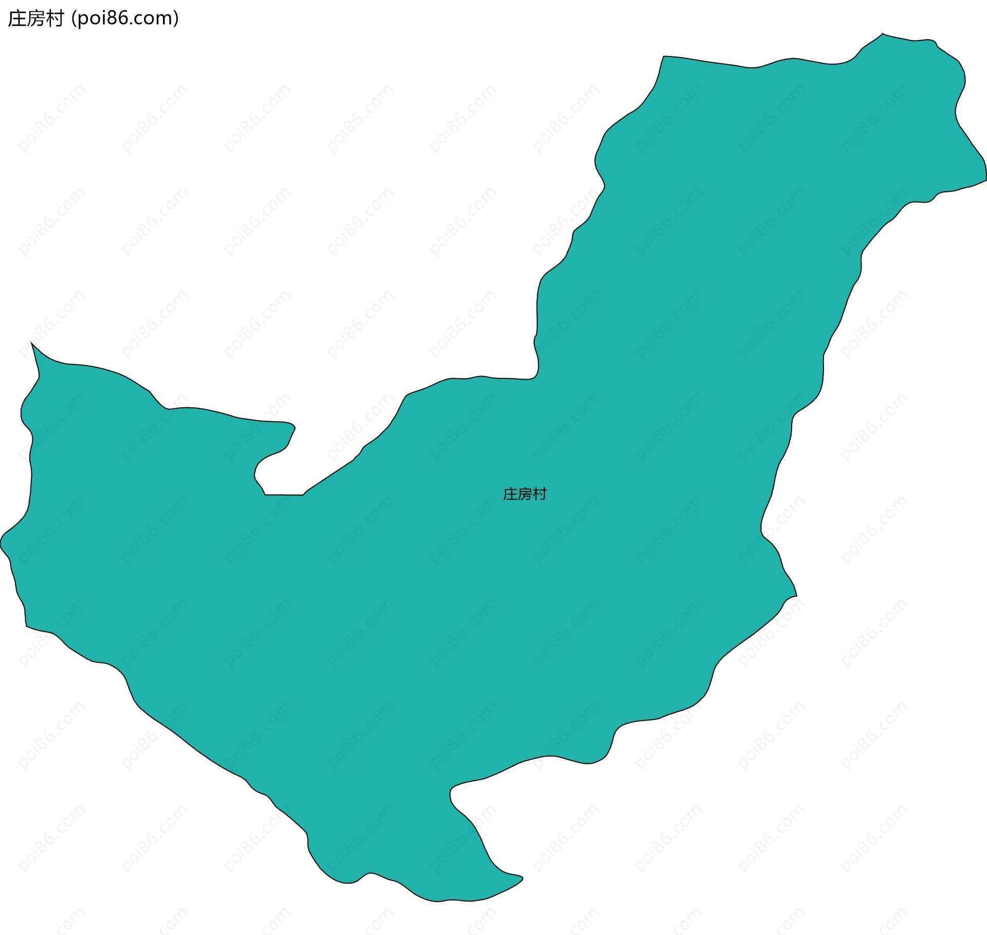 庄房村边界地图