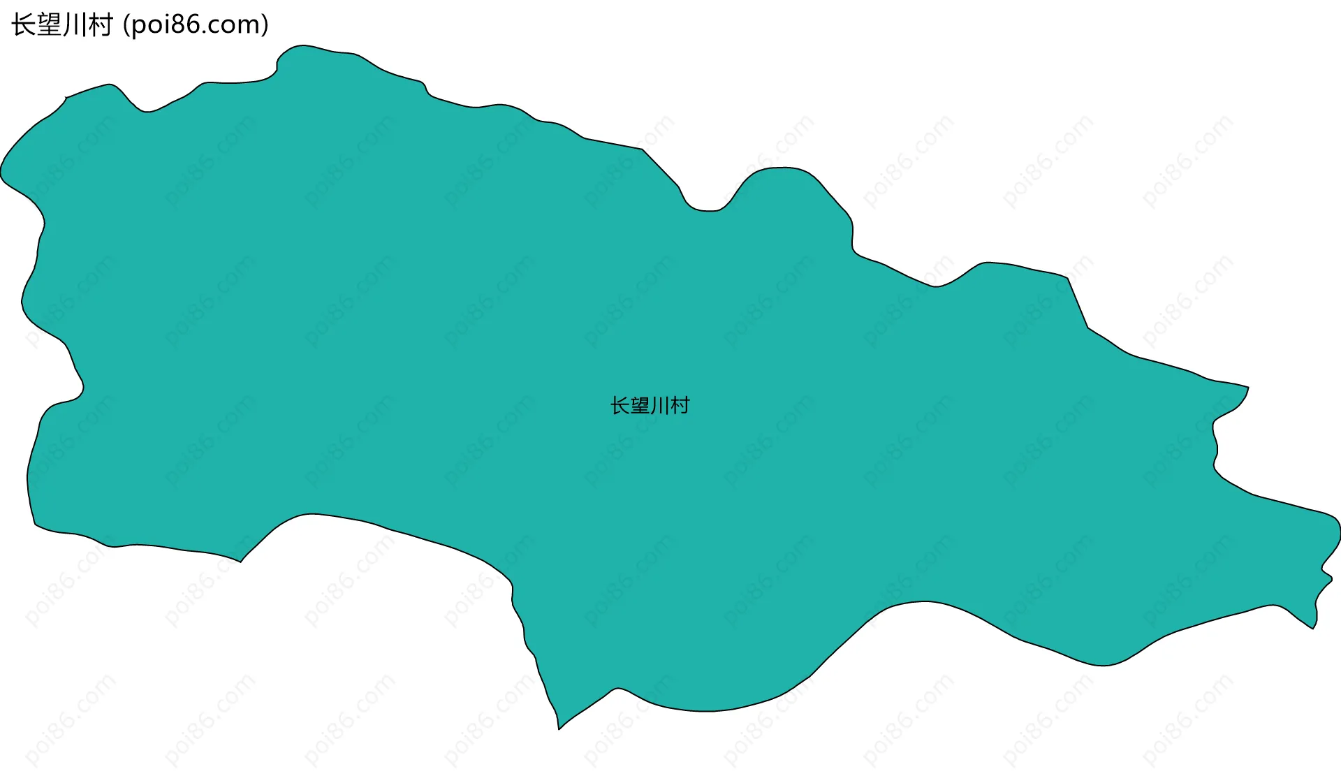 长望川村边界地图