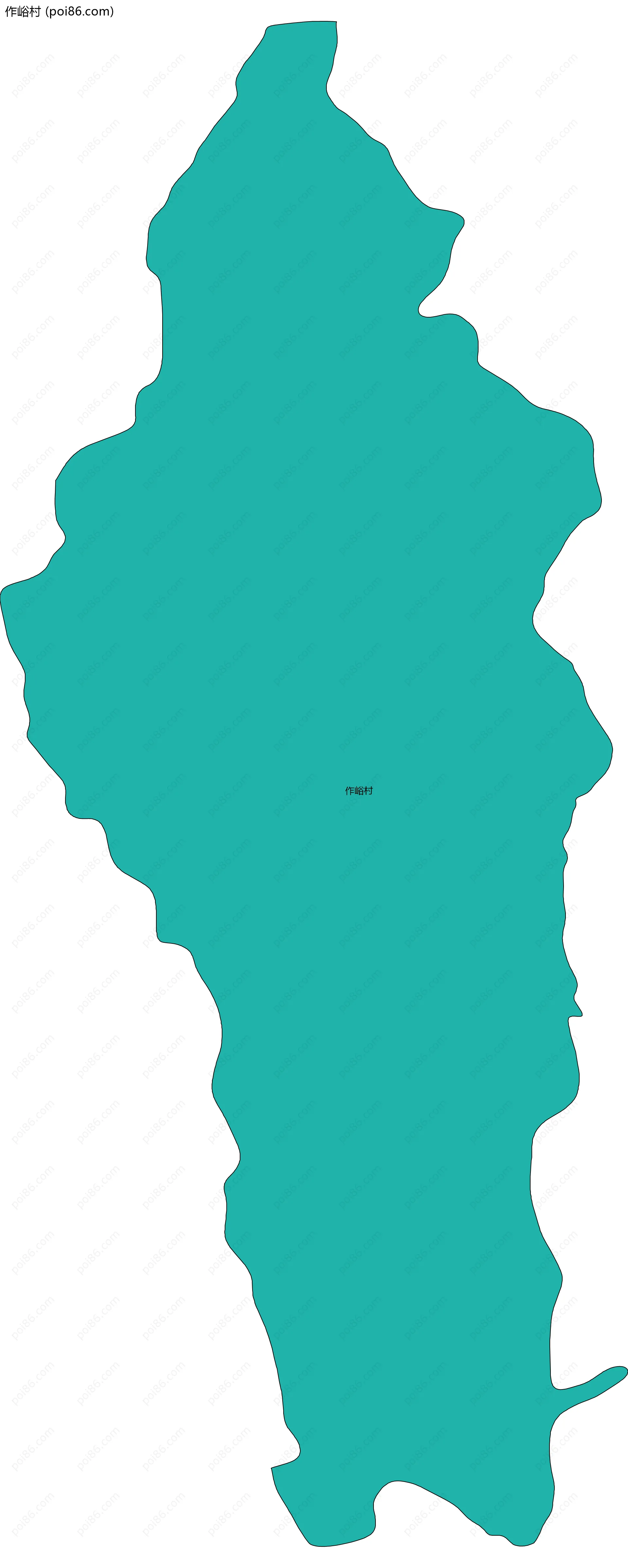 作峪村边界地图