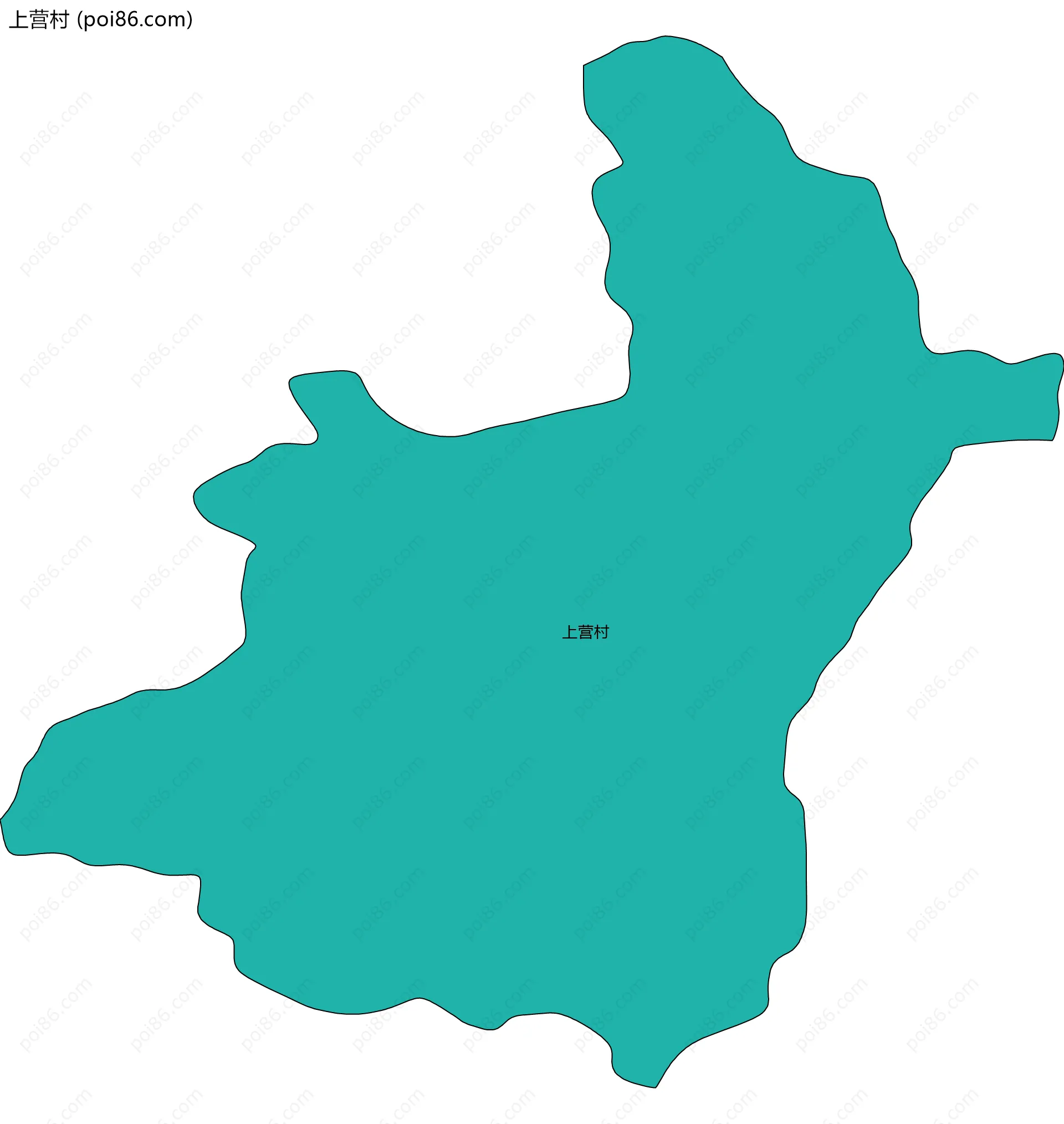 上营村边界地图