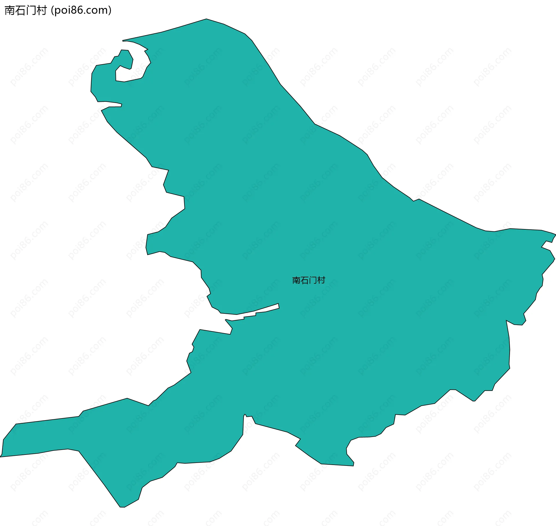 南石门村边界地图
