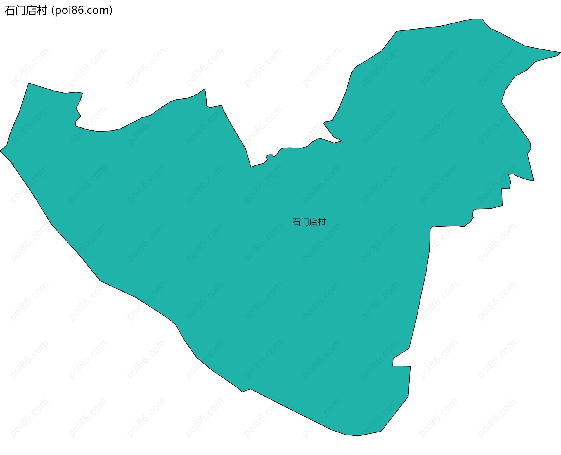 石门店村边界地图