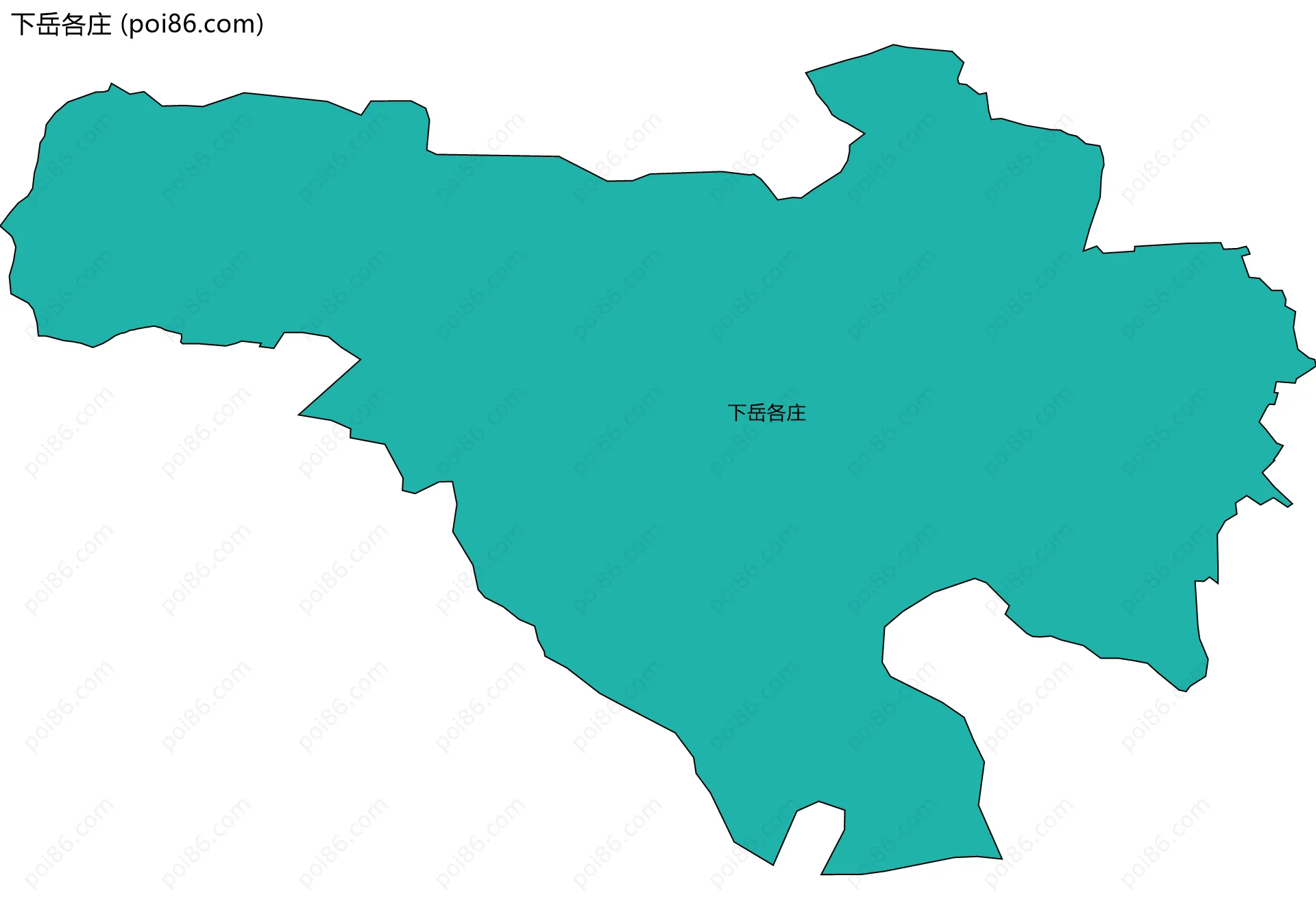 下岳各庄边界地图