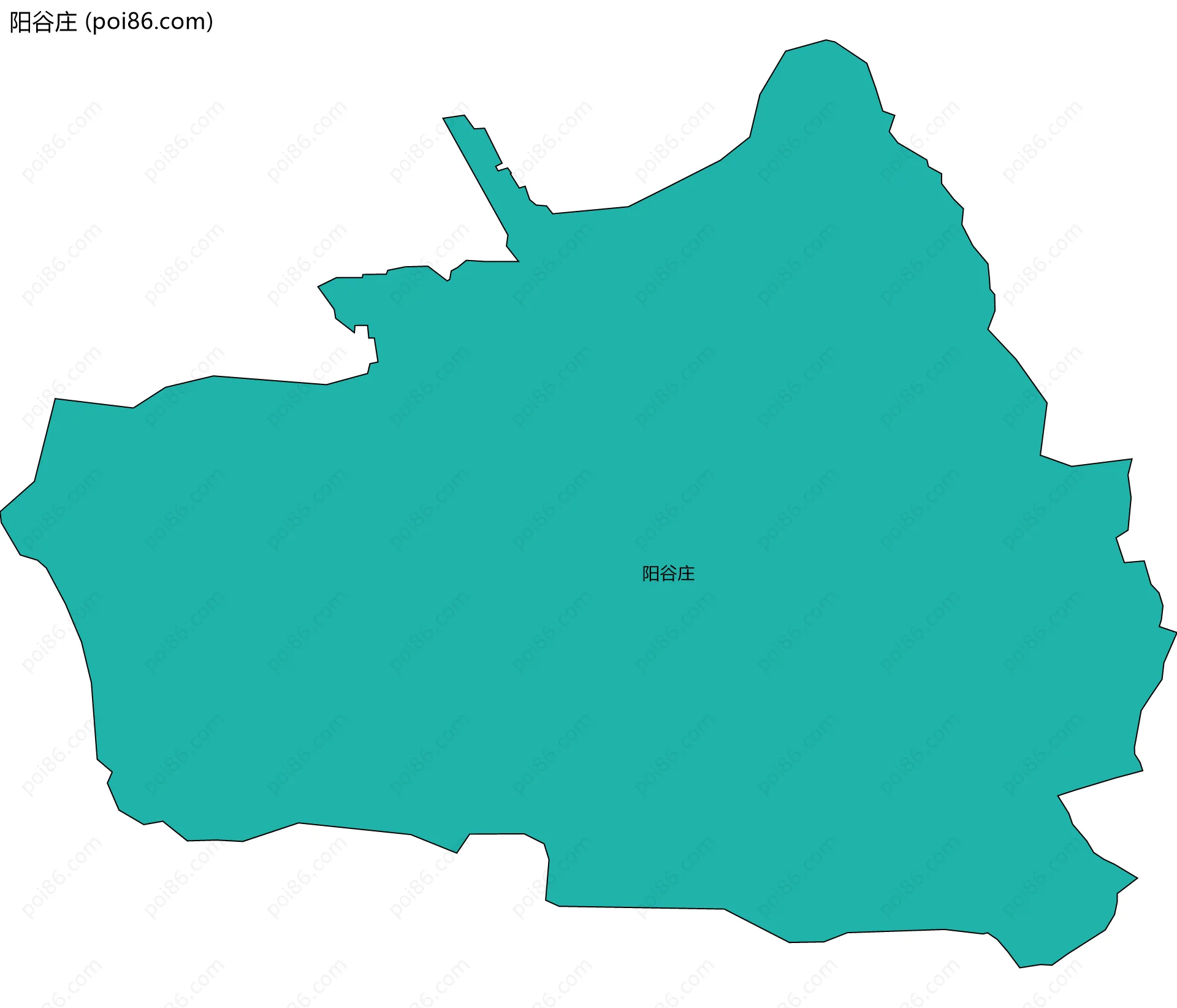 阳谷庄边界地图