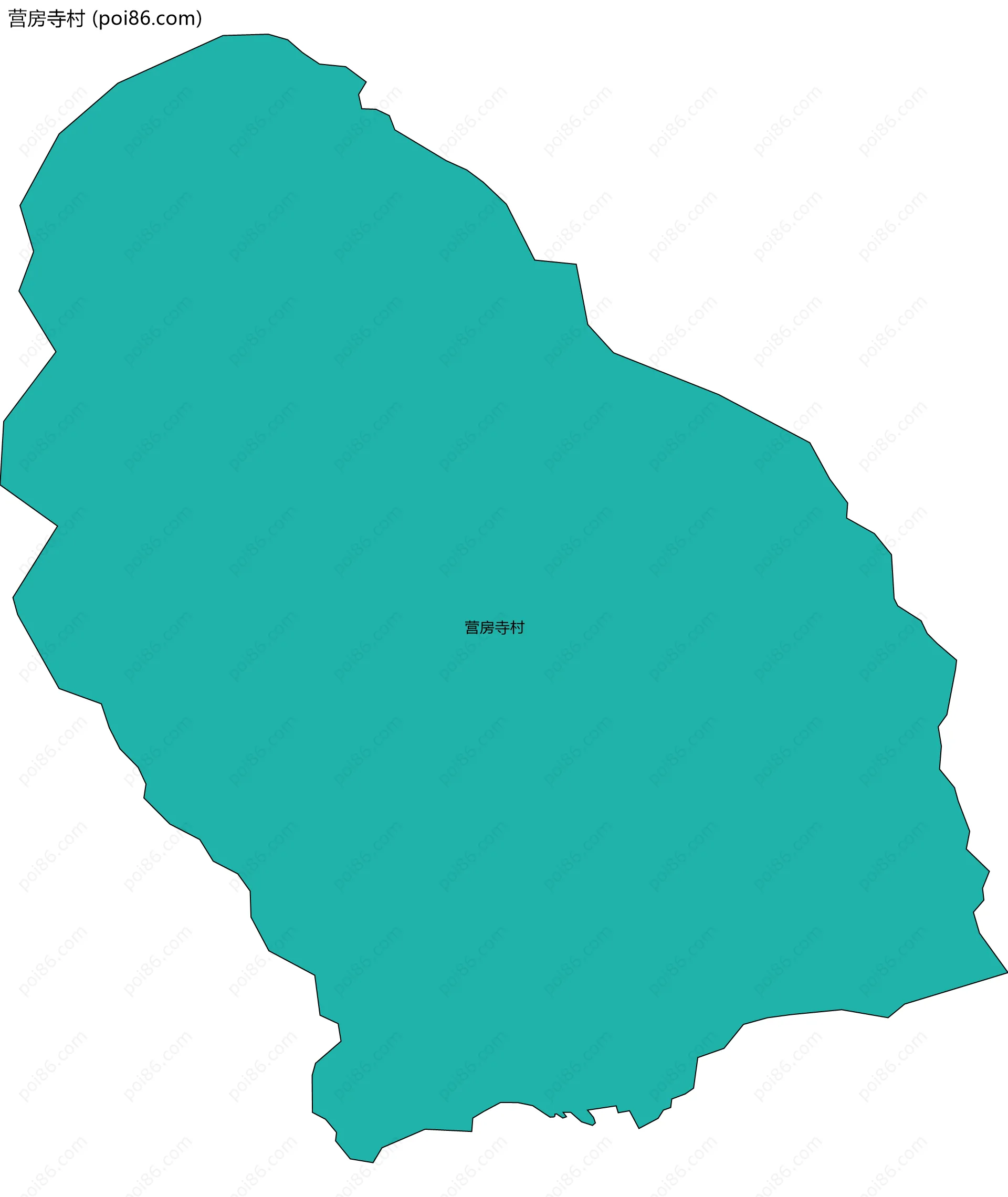 营房寺村边界地图