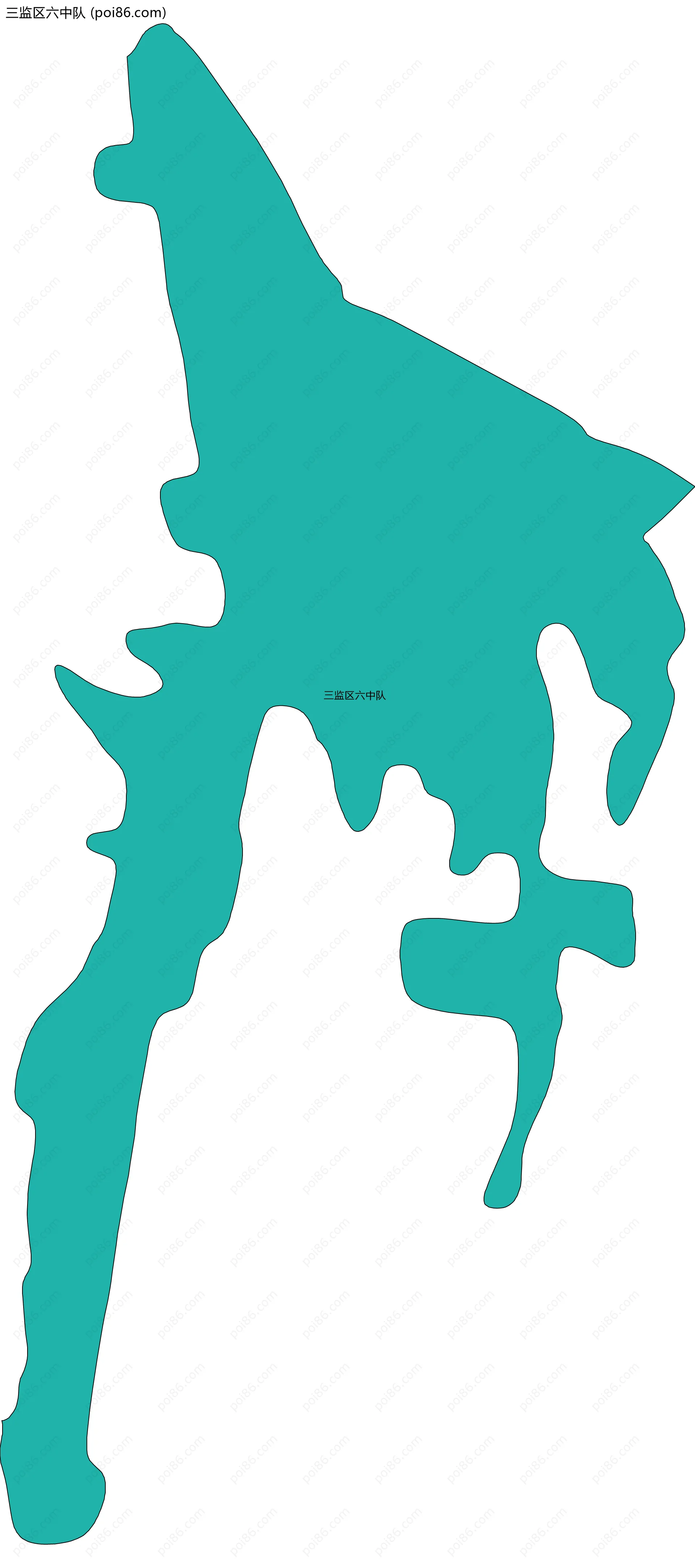 三监区六中队边界地图