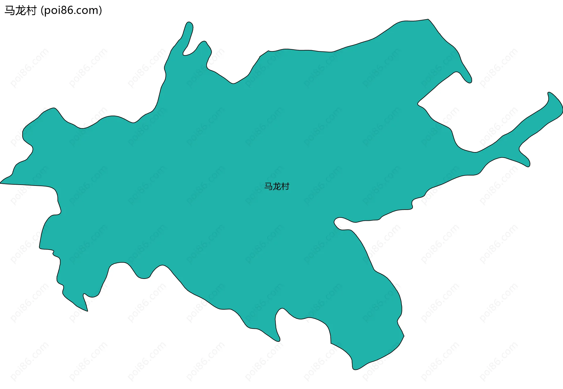 马龙村边界地图