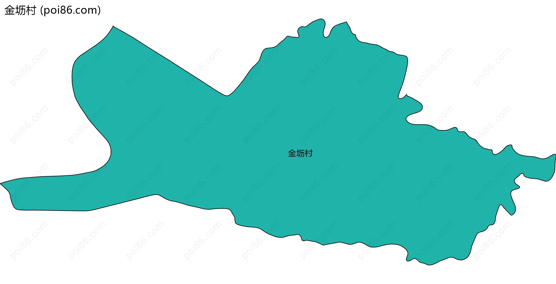 金坜村边界地图