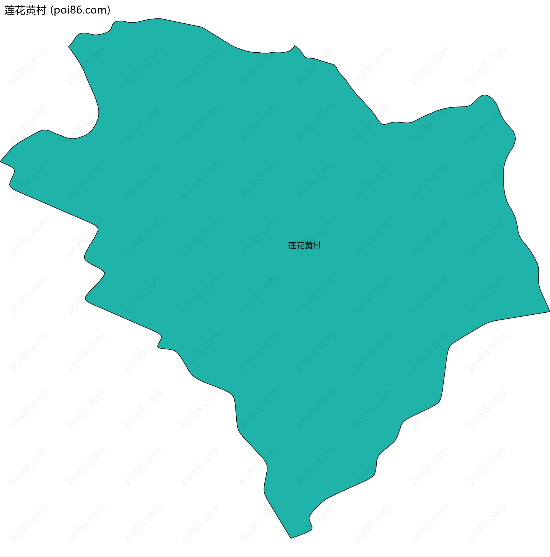 莲花黄村边界地图