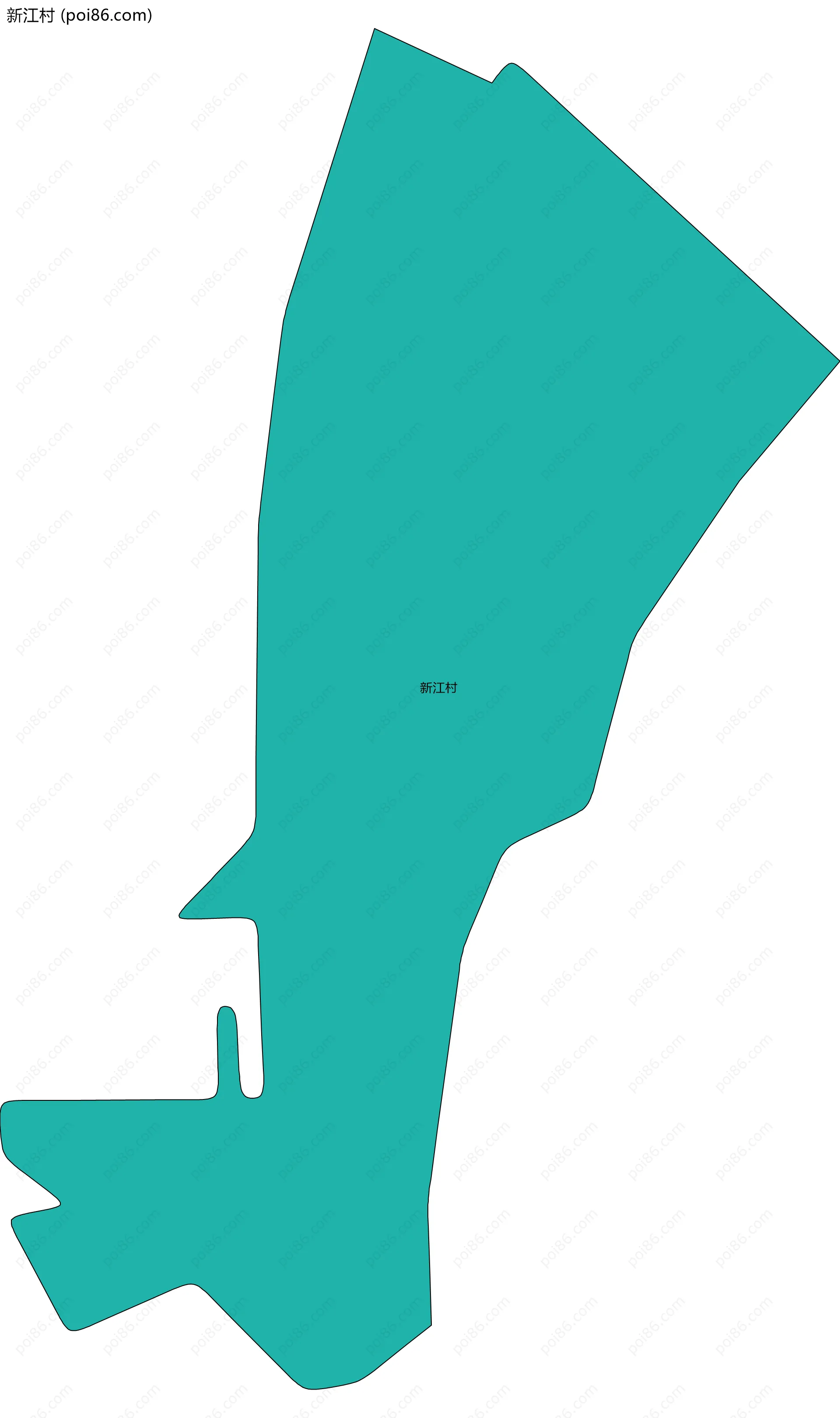 新江村边界地图