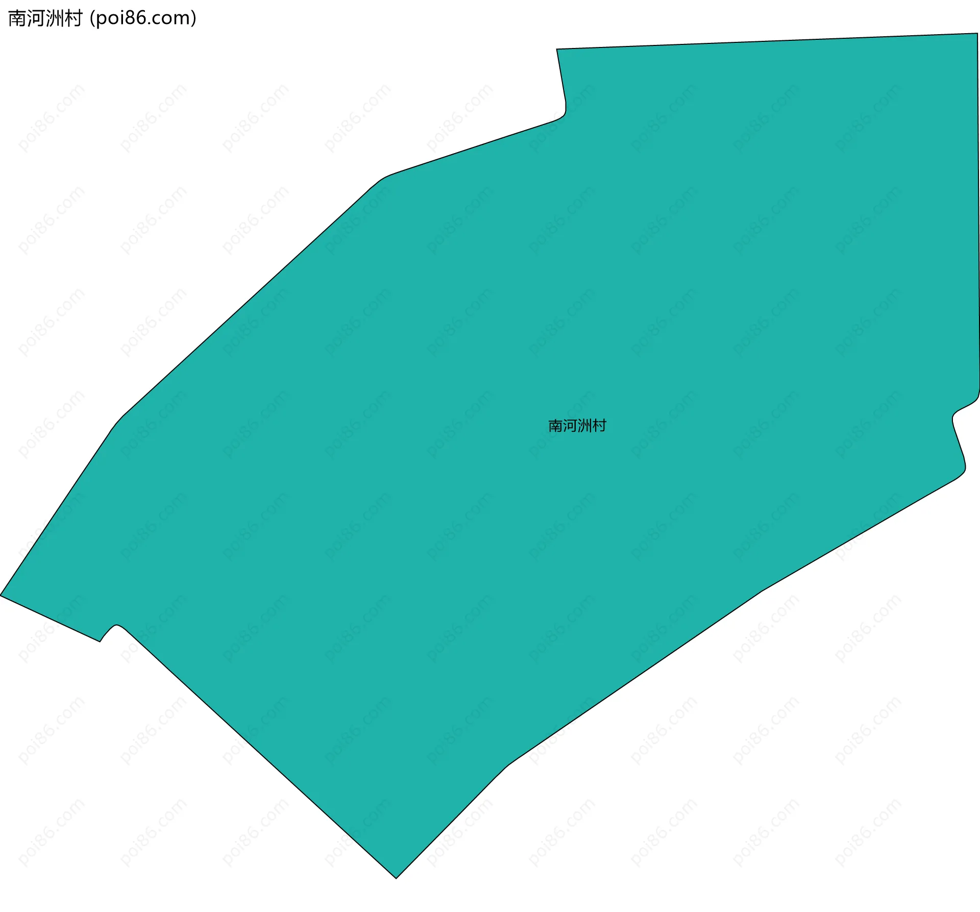 南河洲村边界地图
