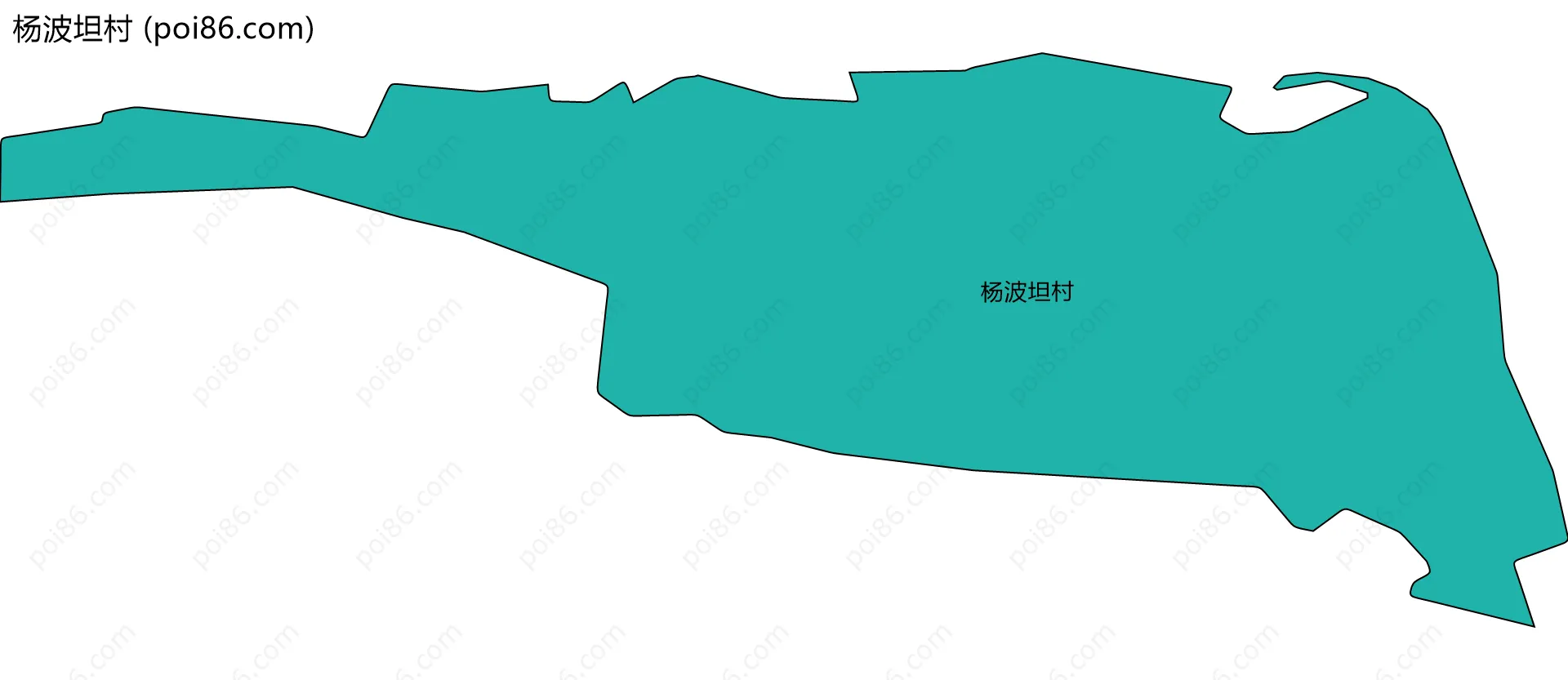 杨波坦村边界地图