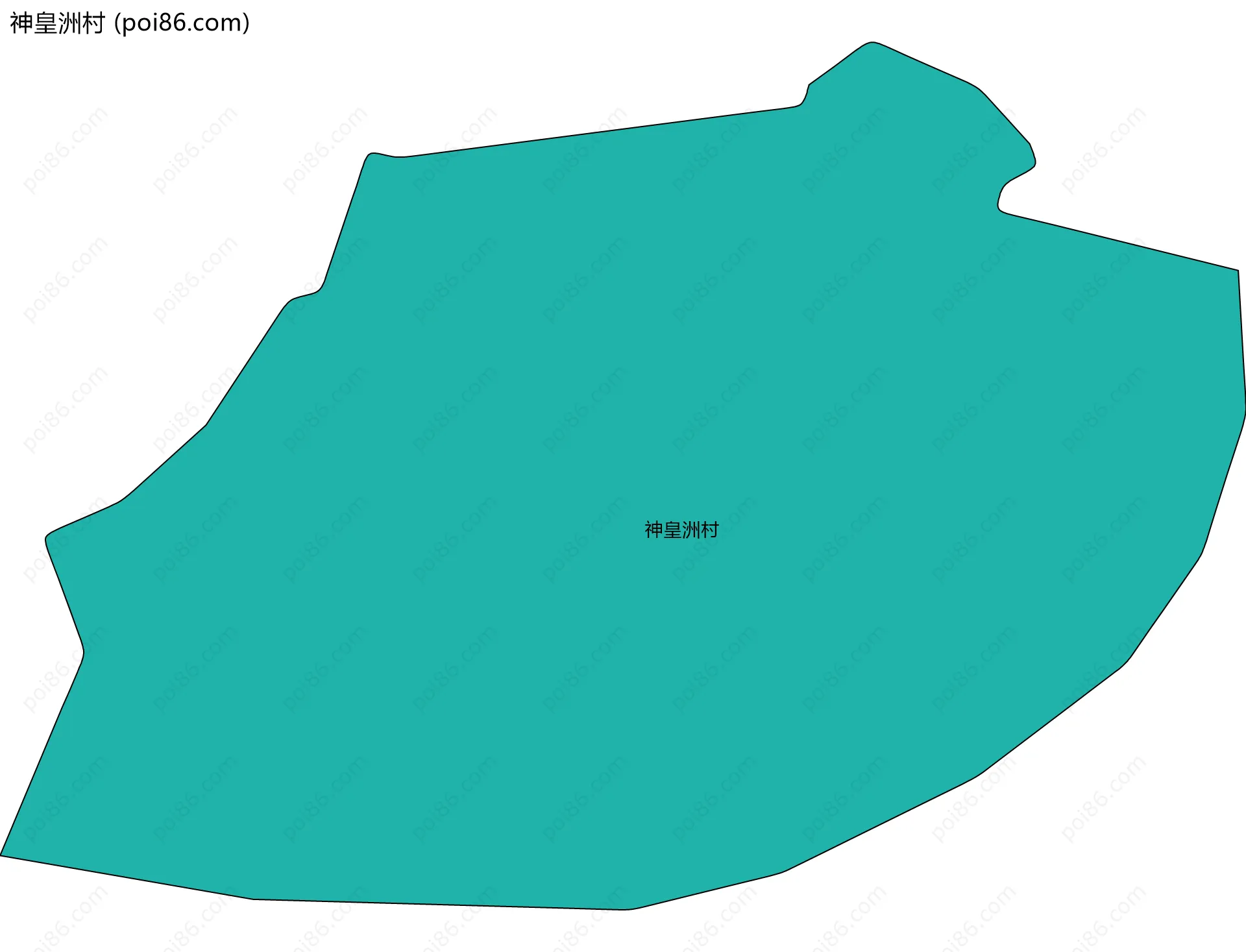 神皇洲村边界地图