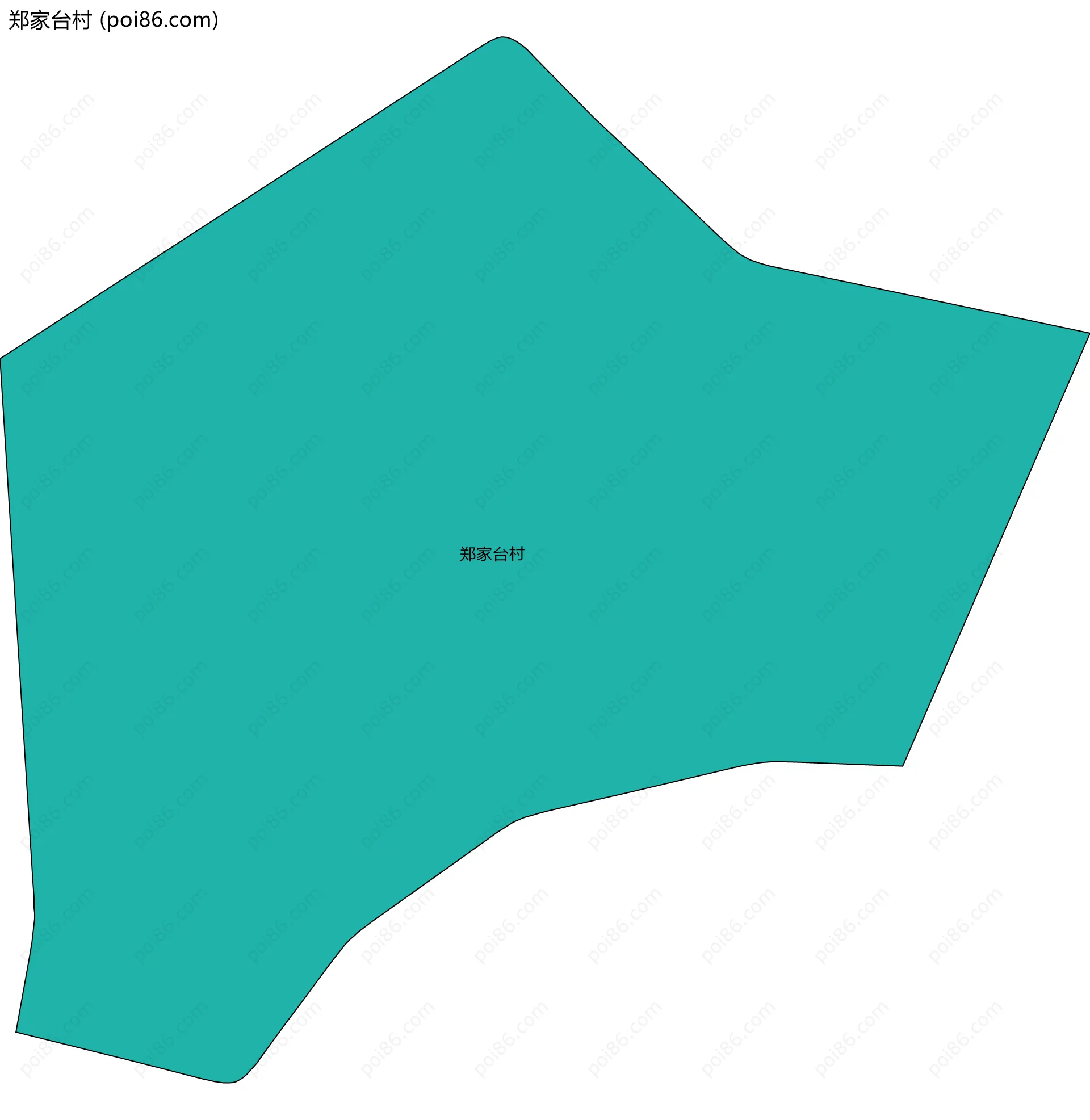 郑家台村边界地图