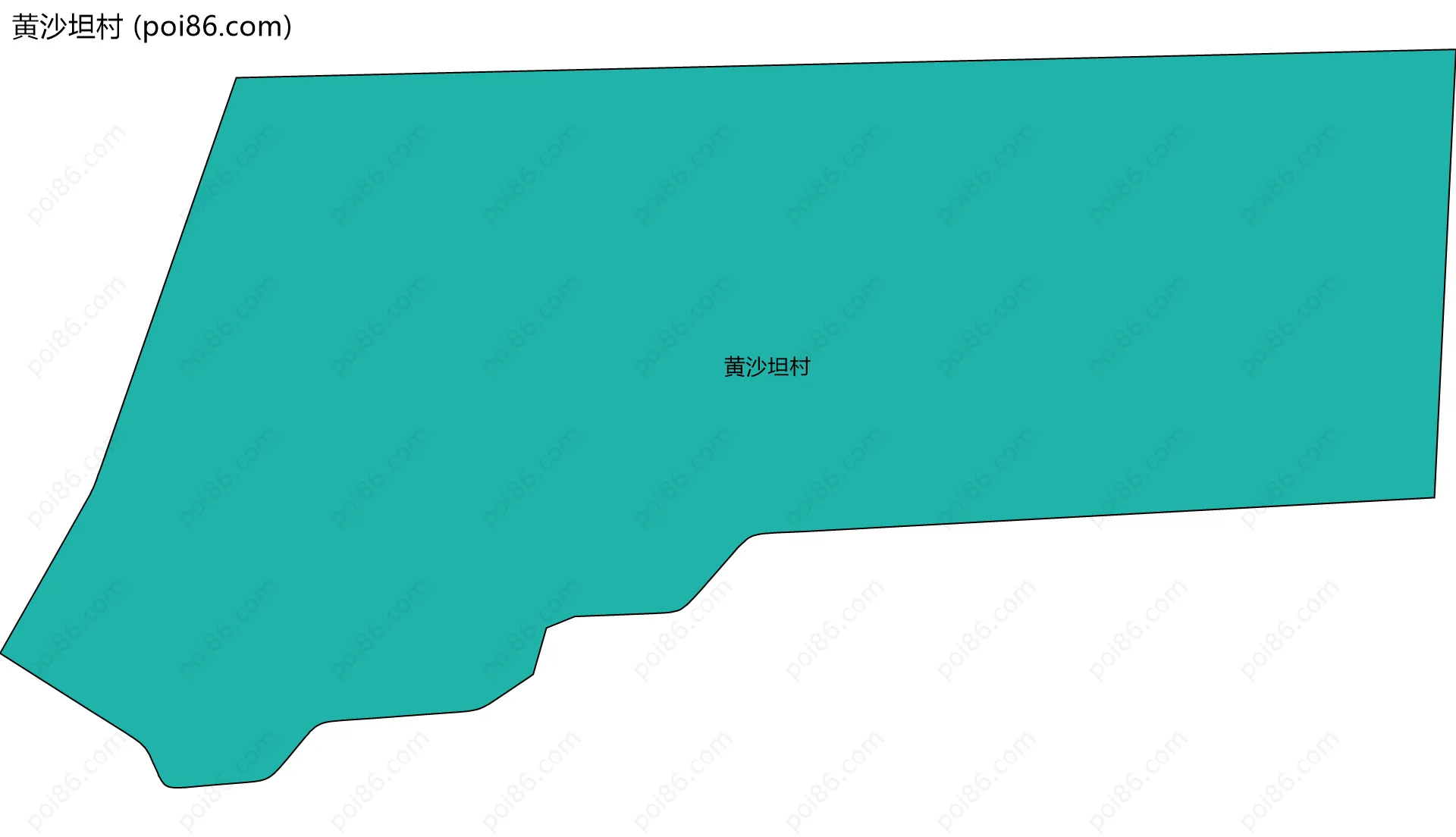 黄沙坦村边界地图