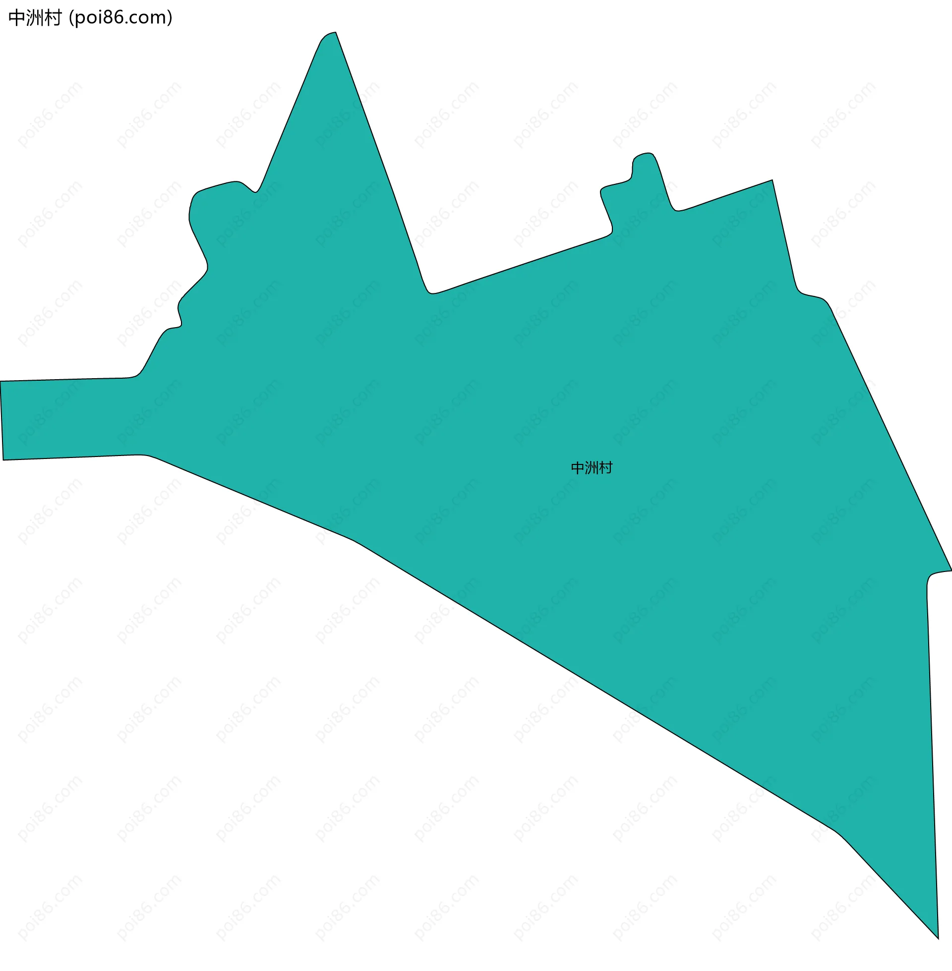 中洲村边界地图