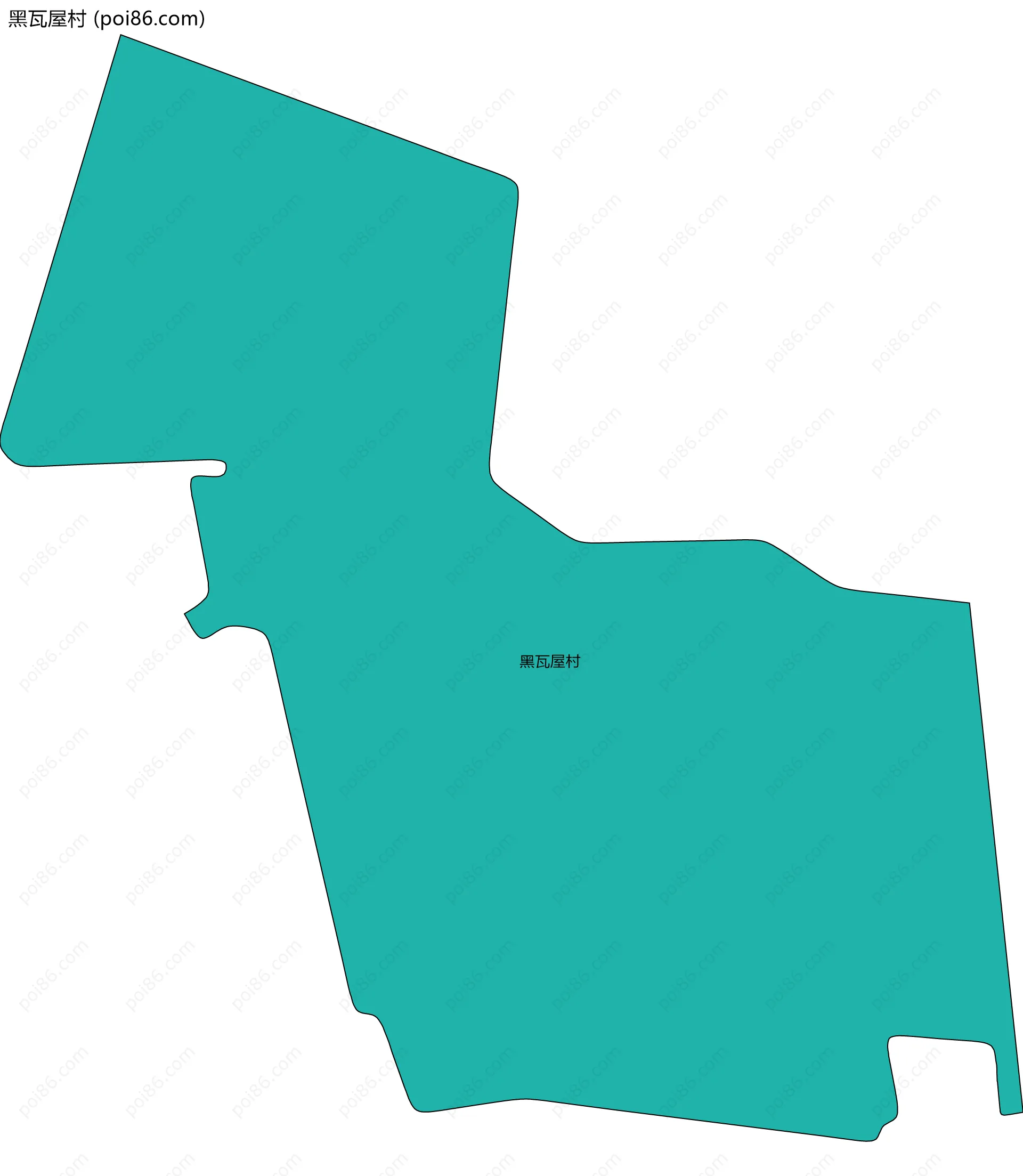 黑瓦屋村边界地图