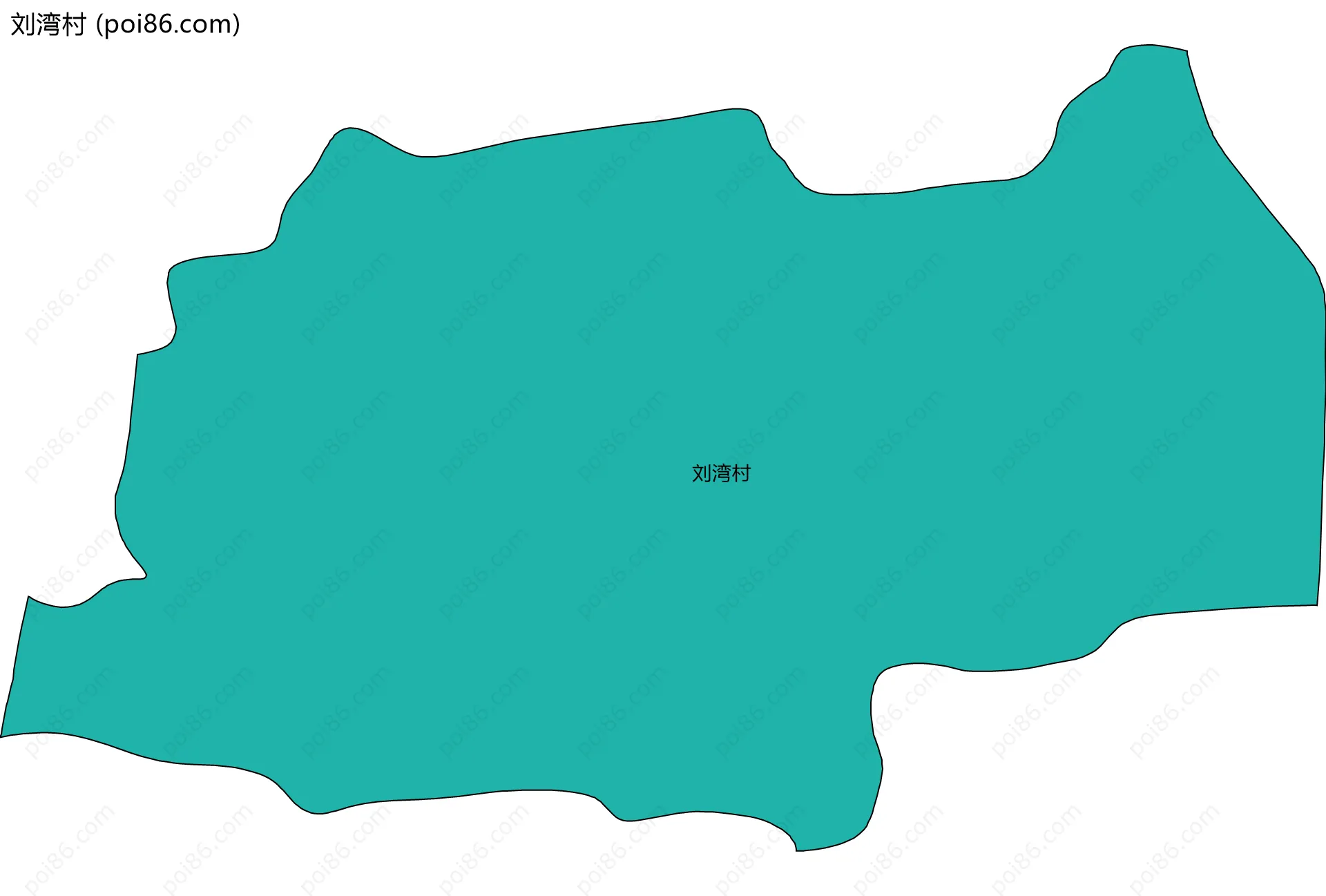 刘湾村边界地图