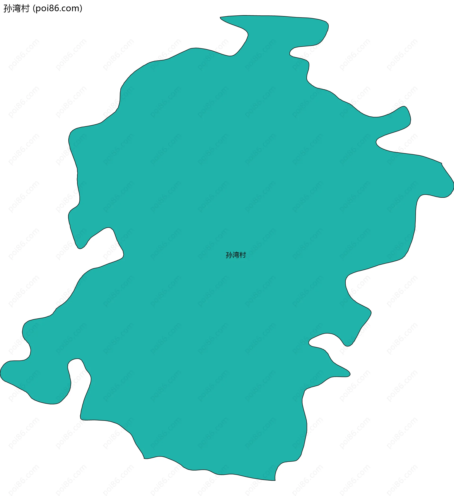 孙湾村边界地图