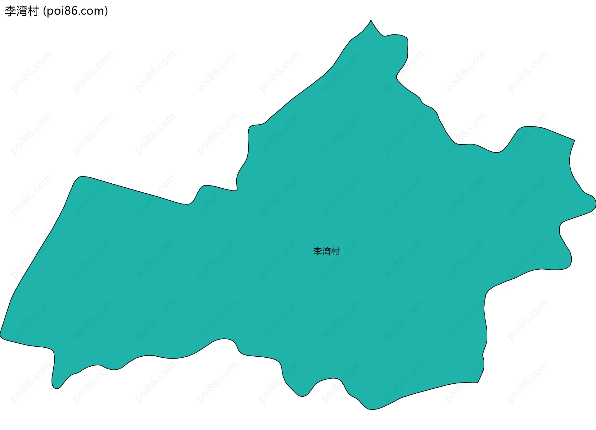 李湾村边界地图