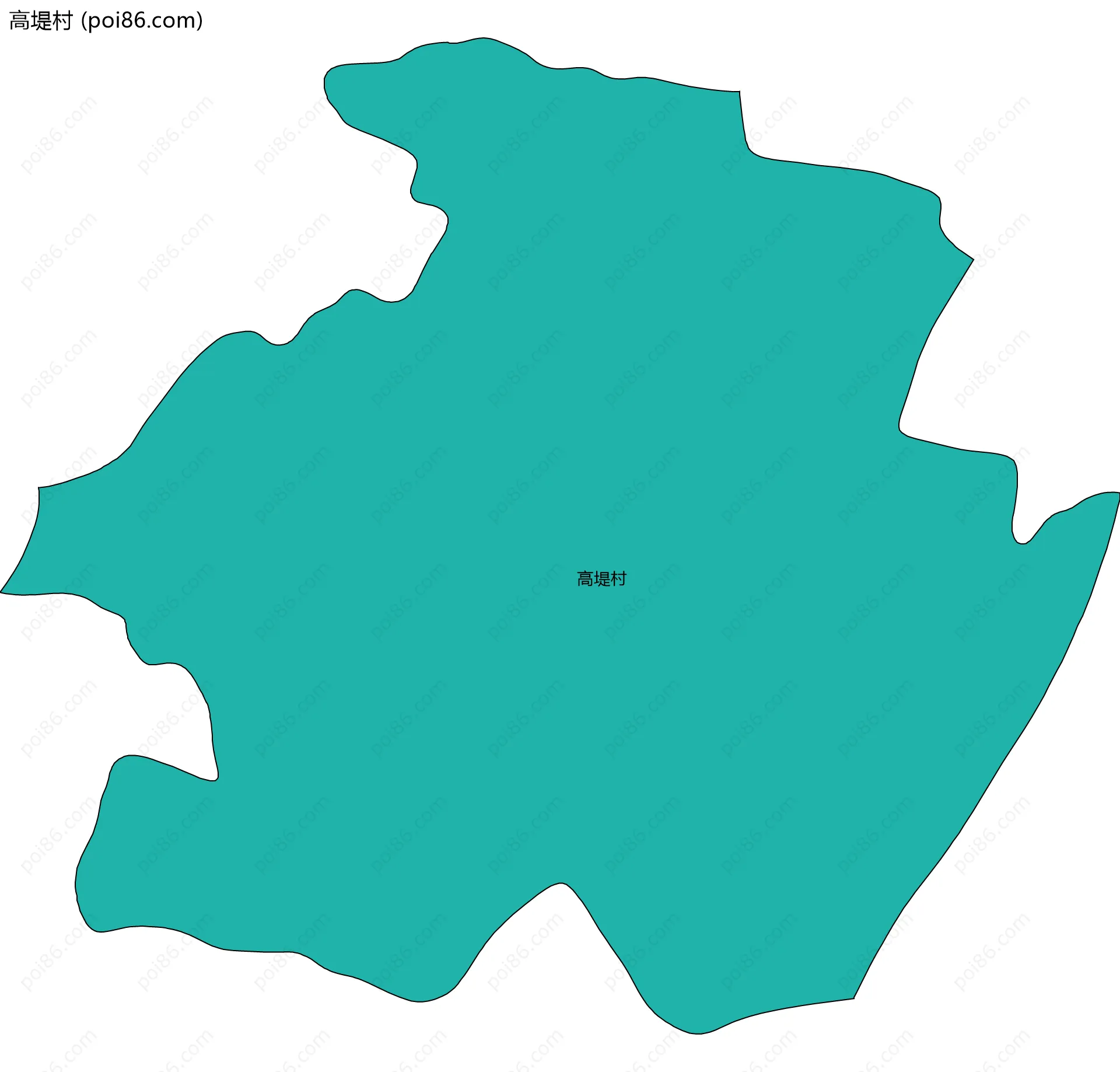 高堤村边界地图