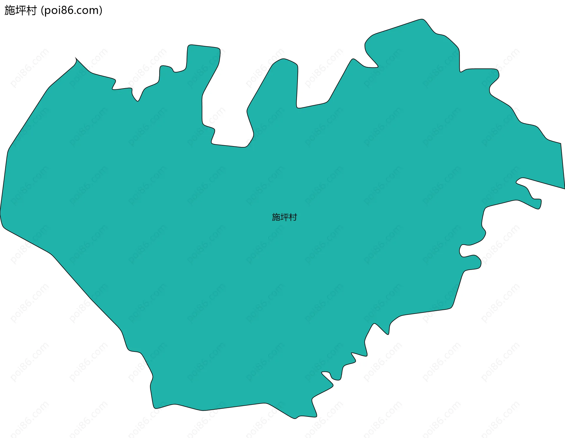 施坪村边界地图