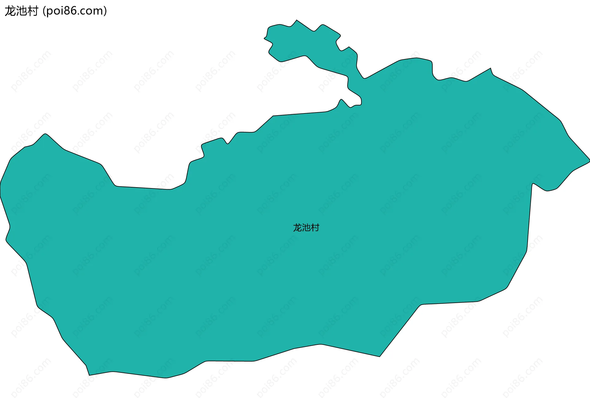 龙池村边界地图