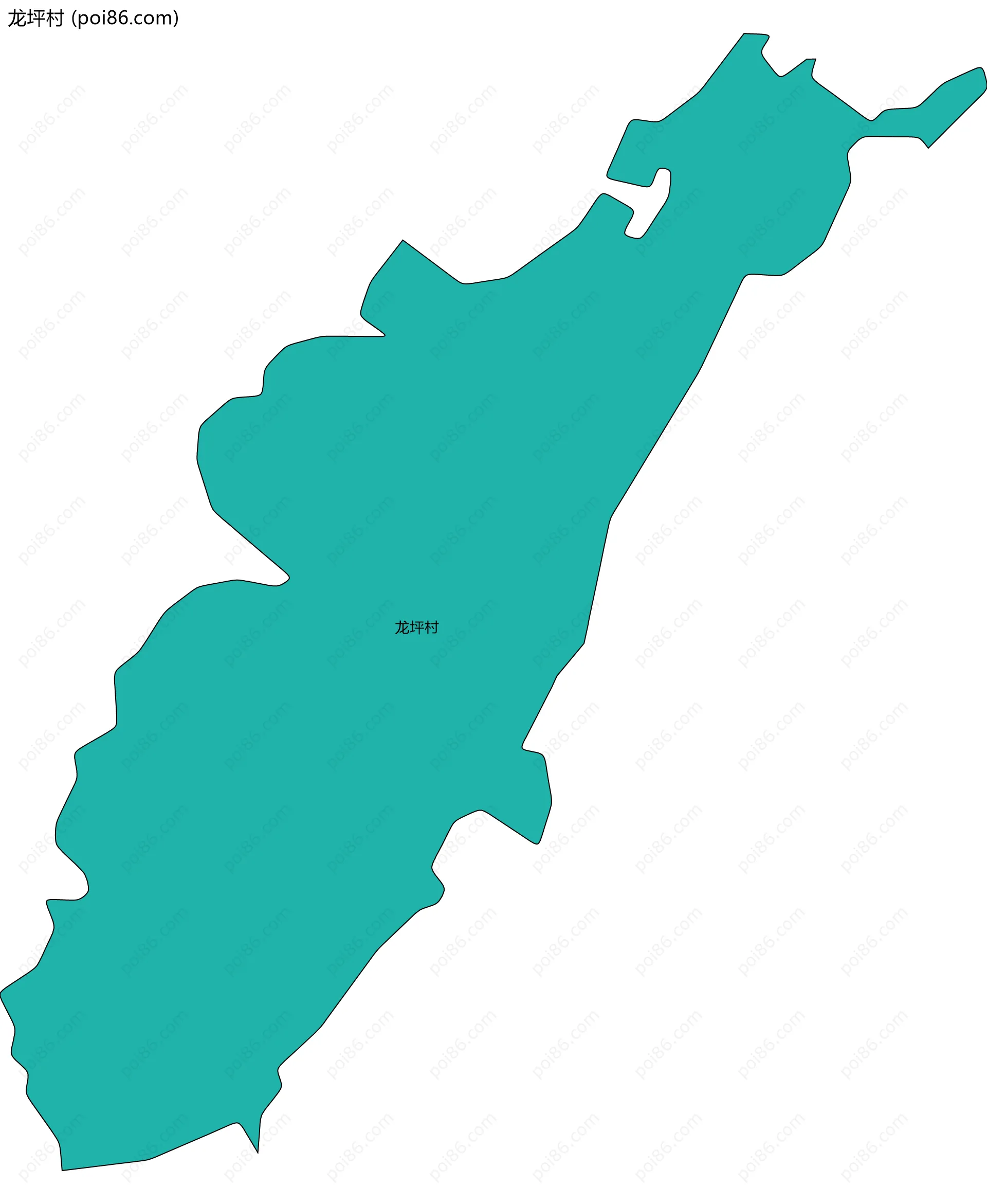 龙坪村边界地图