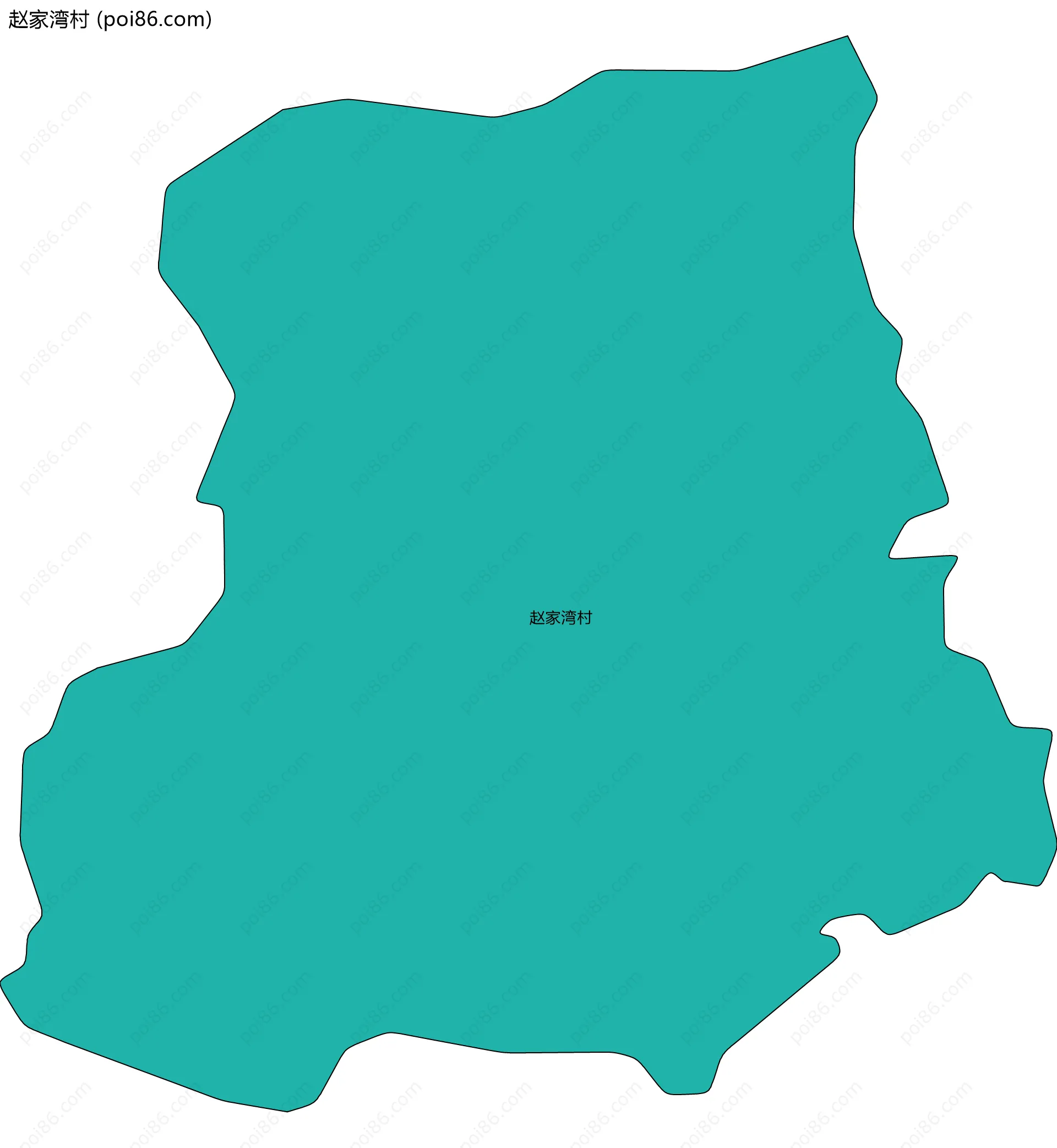 赵家湾村边界地图