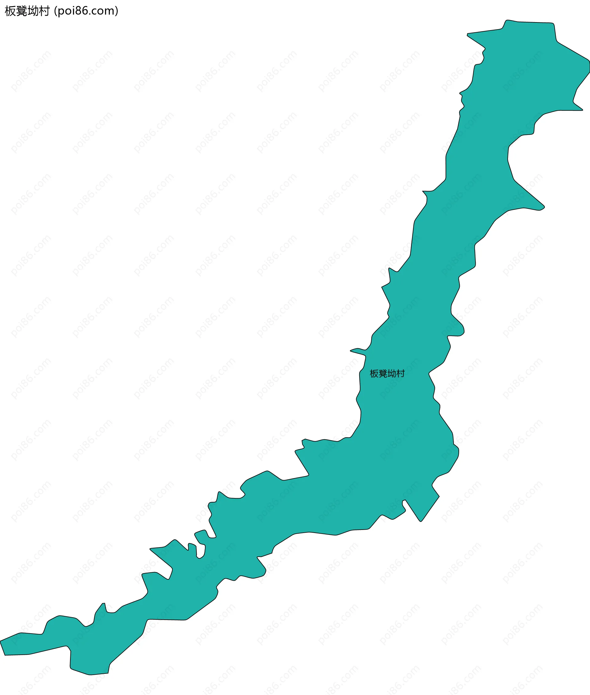 板凳坳村边界地图