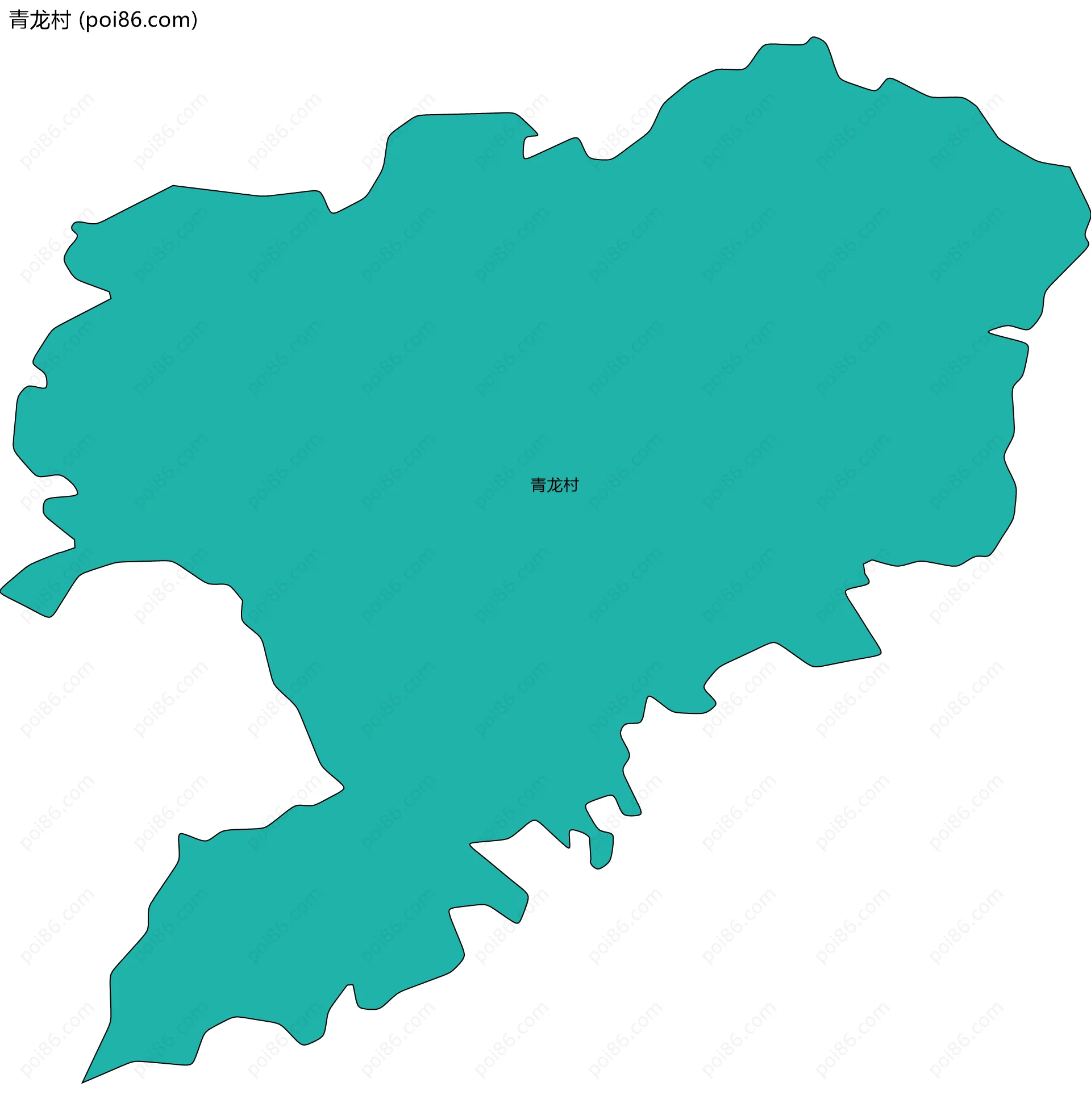 青龙村边界地图