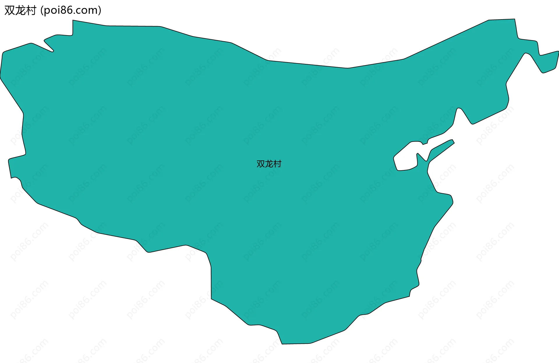 双龙村边界地图