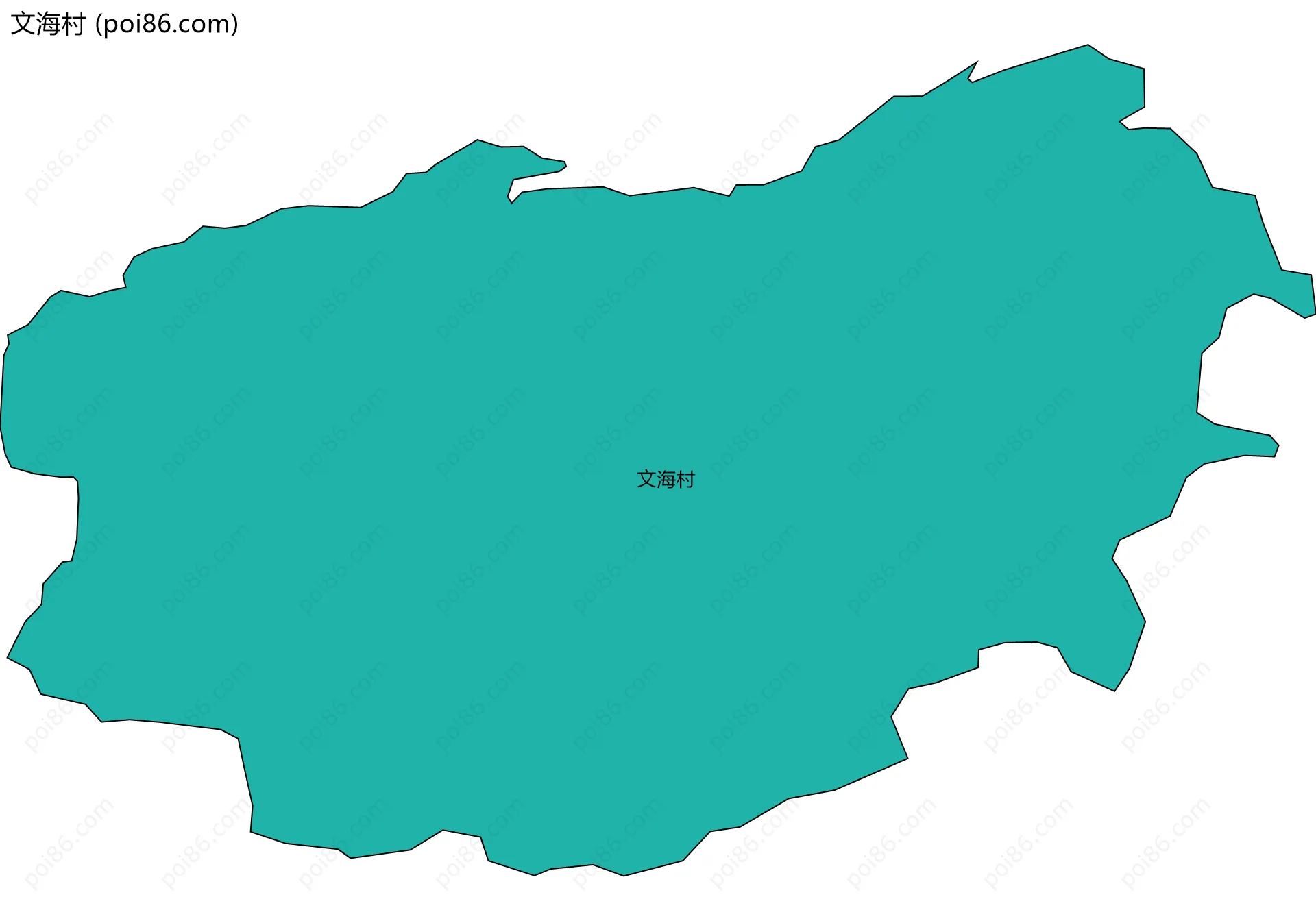 文海村边界地图