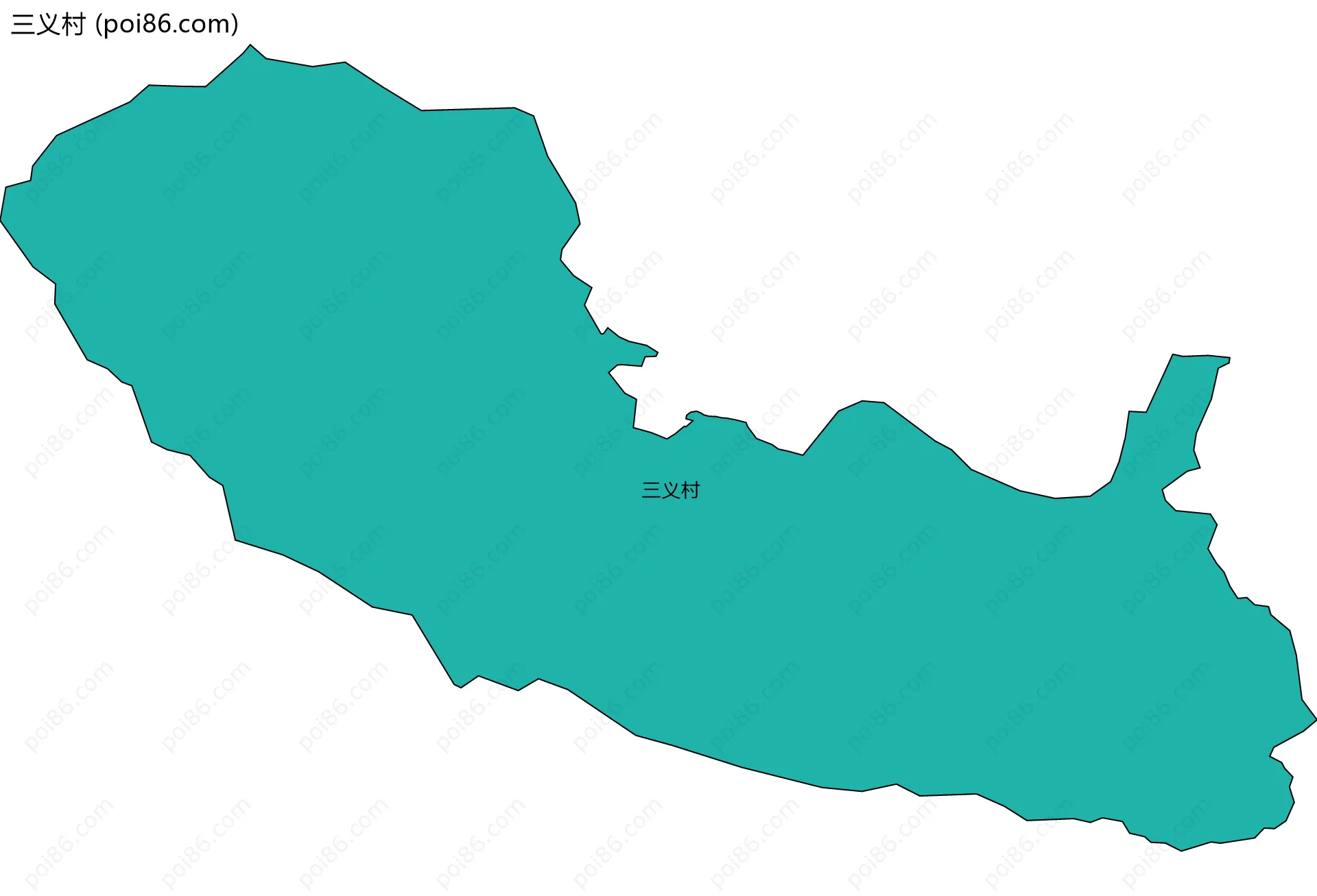 三义村边界地图