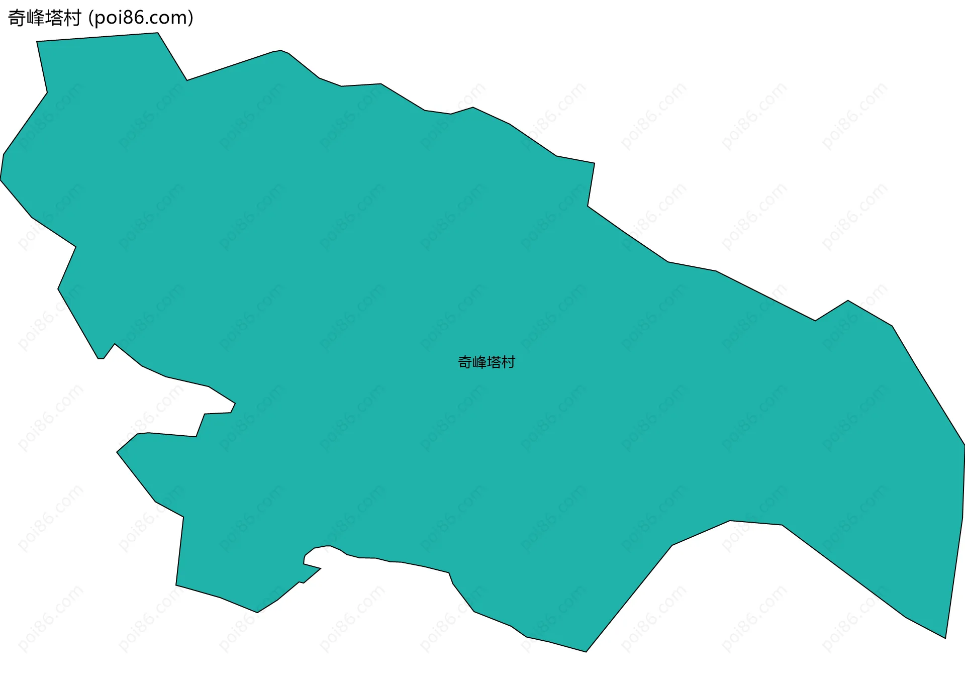 奇峰塔村边界地图