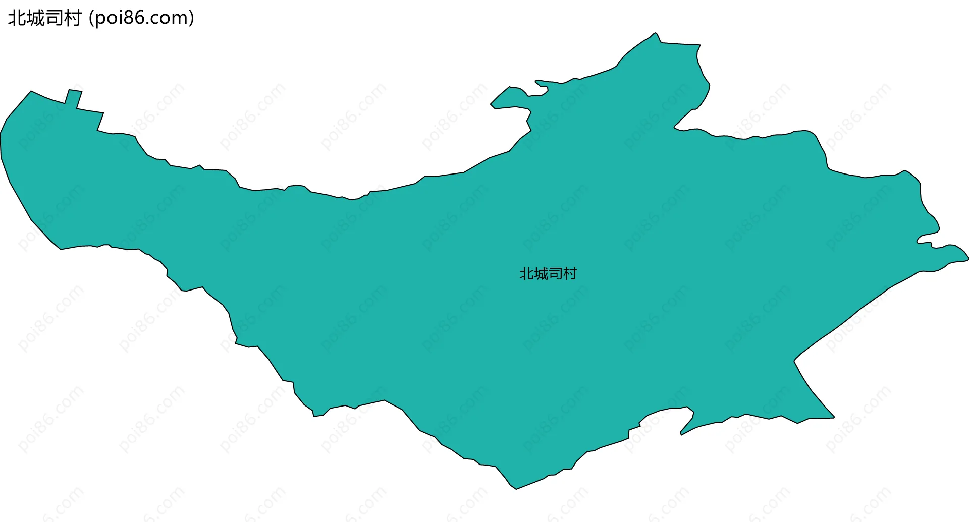 北城司村边界地图