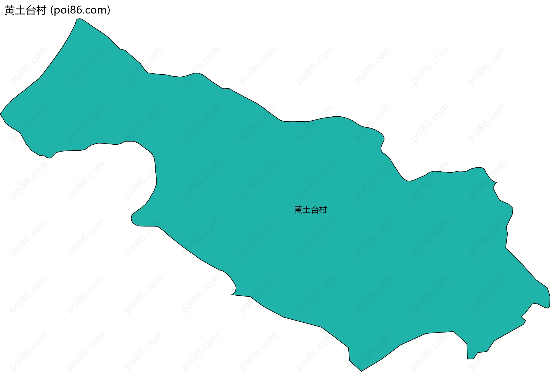 黄土台村边界地图