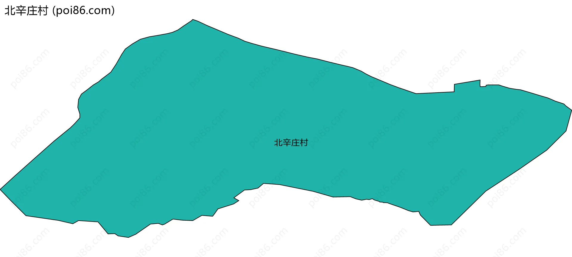 北辛庄村边界地图