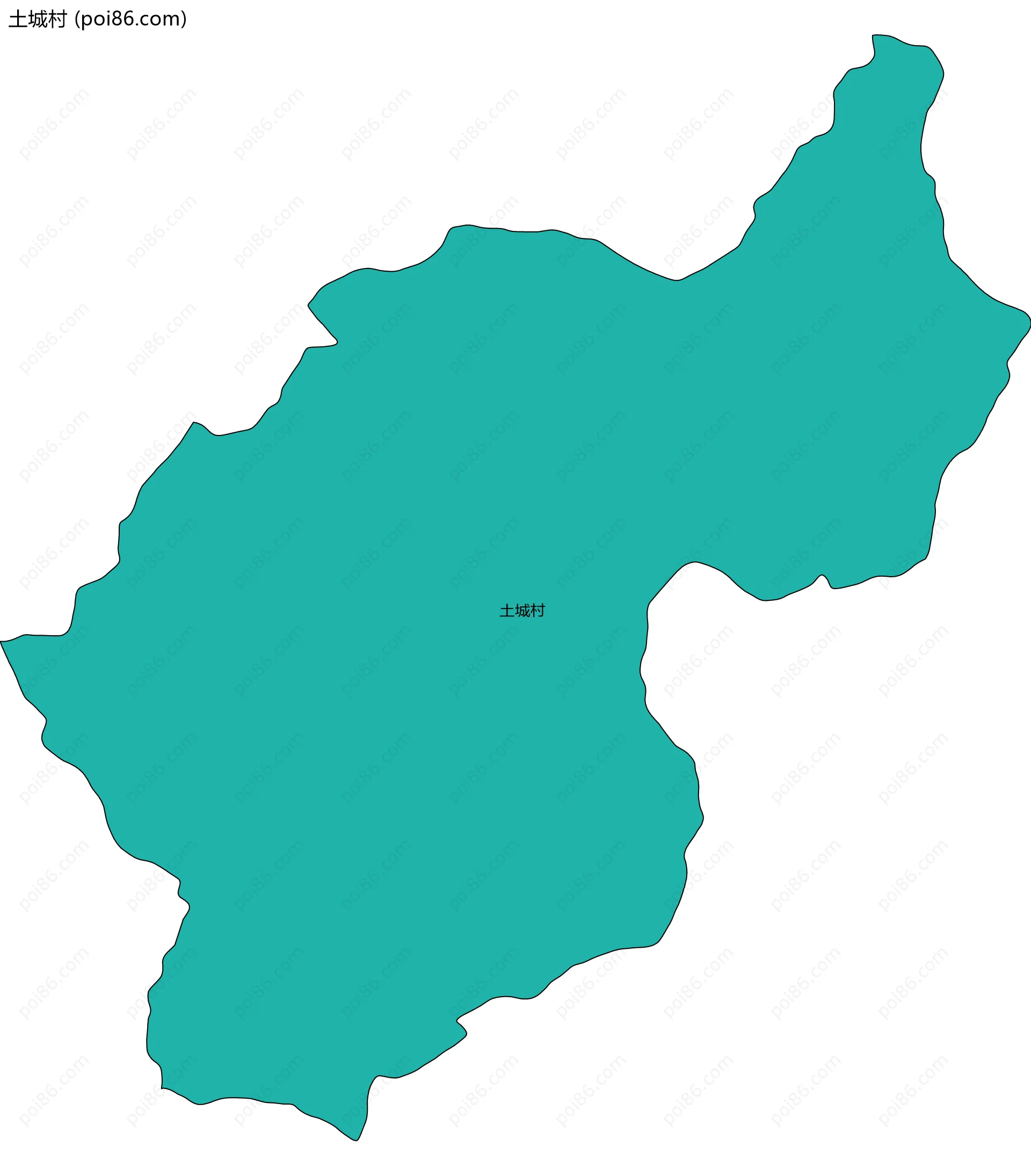 土城村边界地图