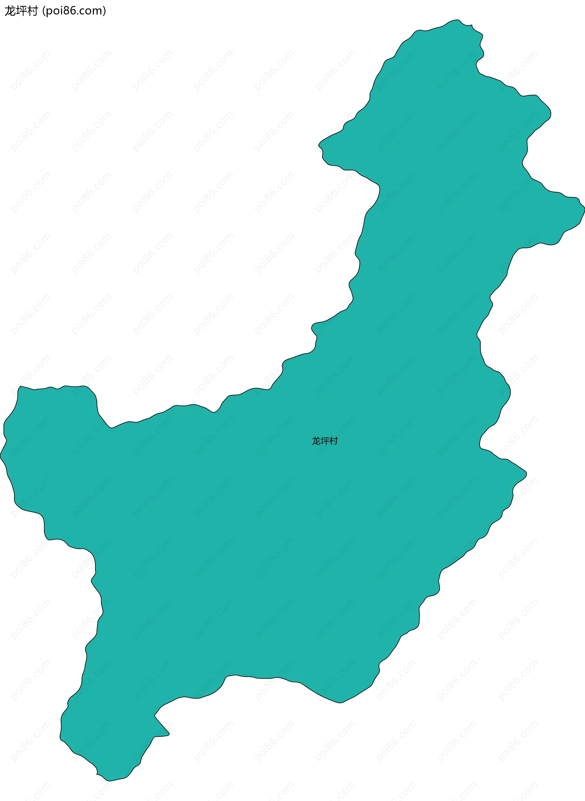 龙坪村边界地图