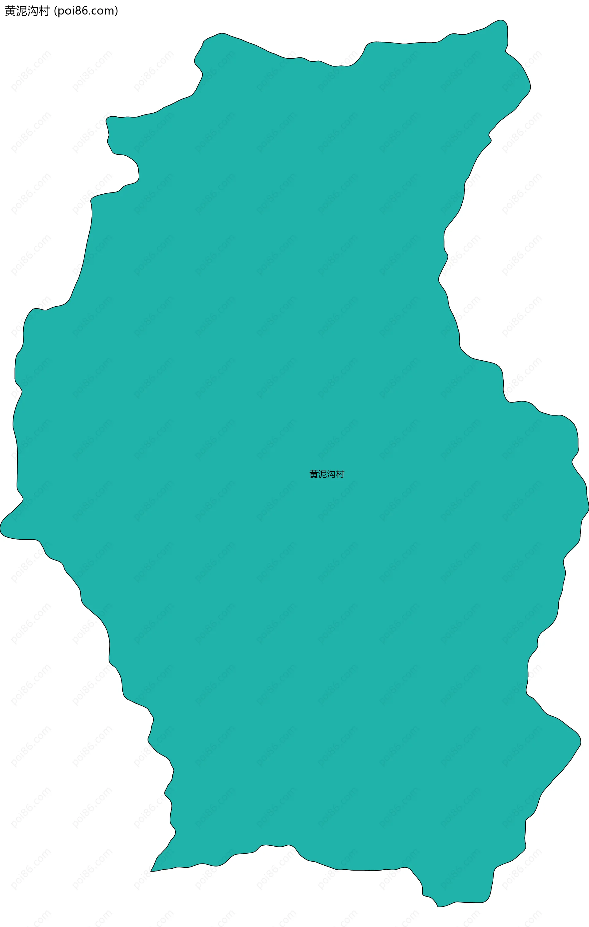 黄泥沟村边界地图