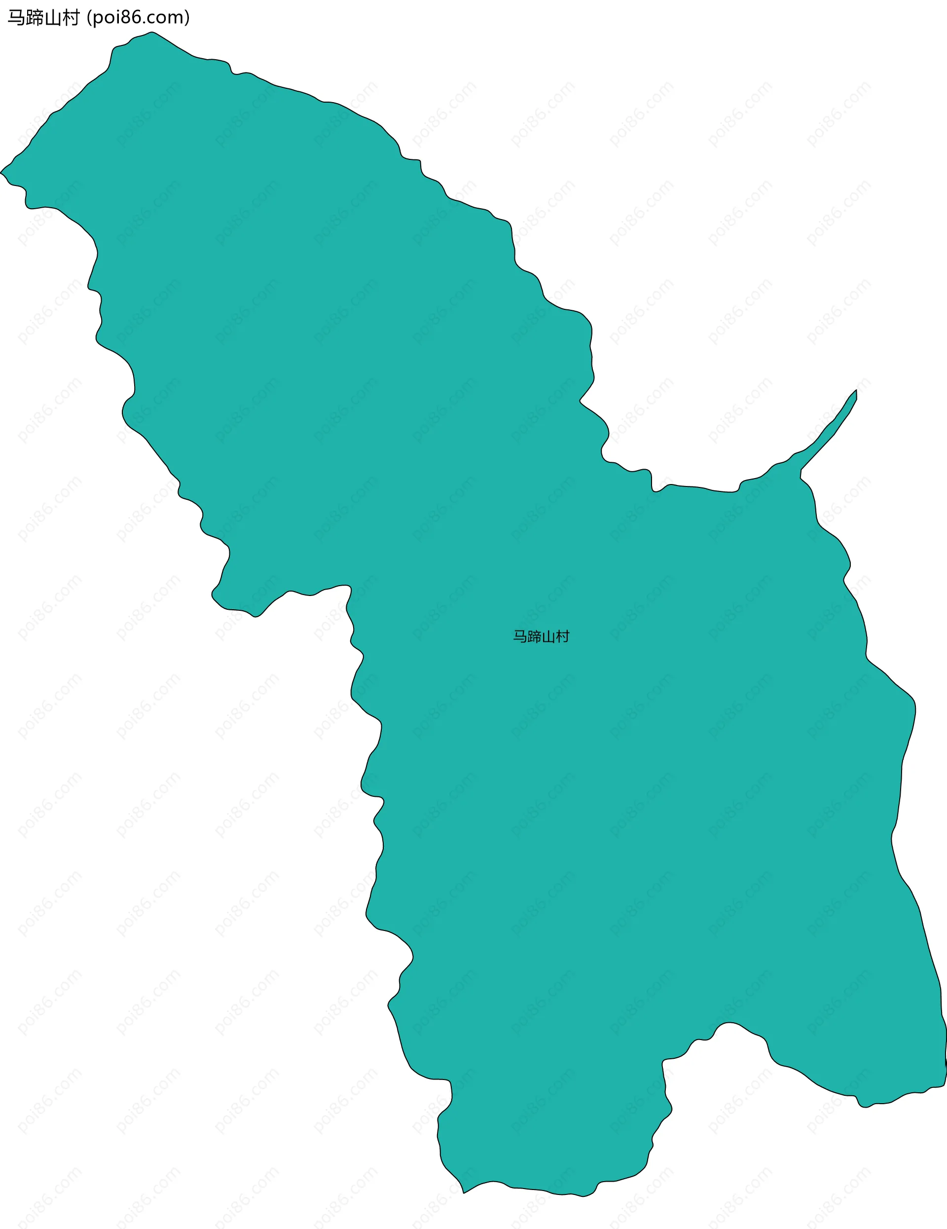 马蹄山村边界地图